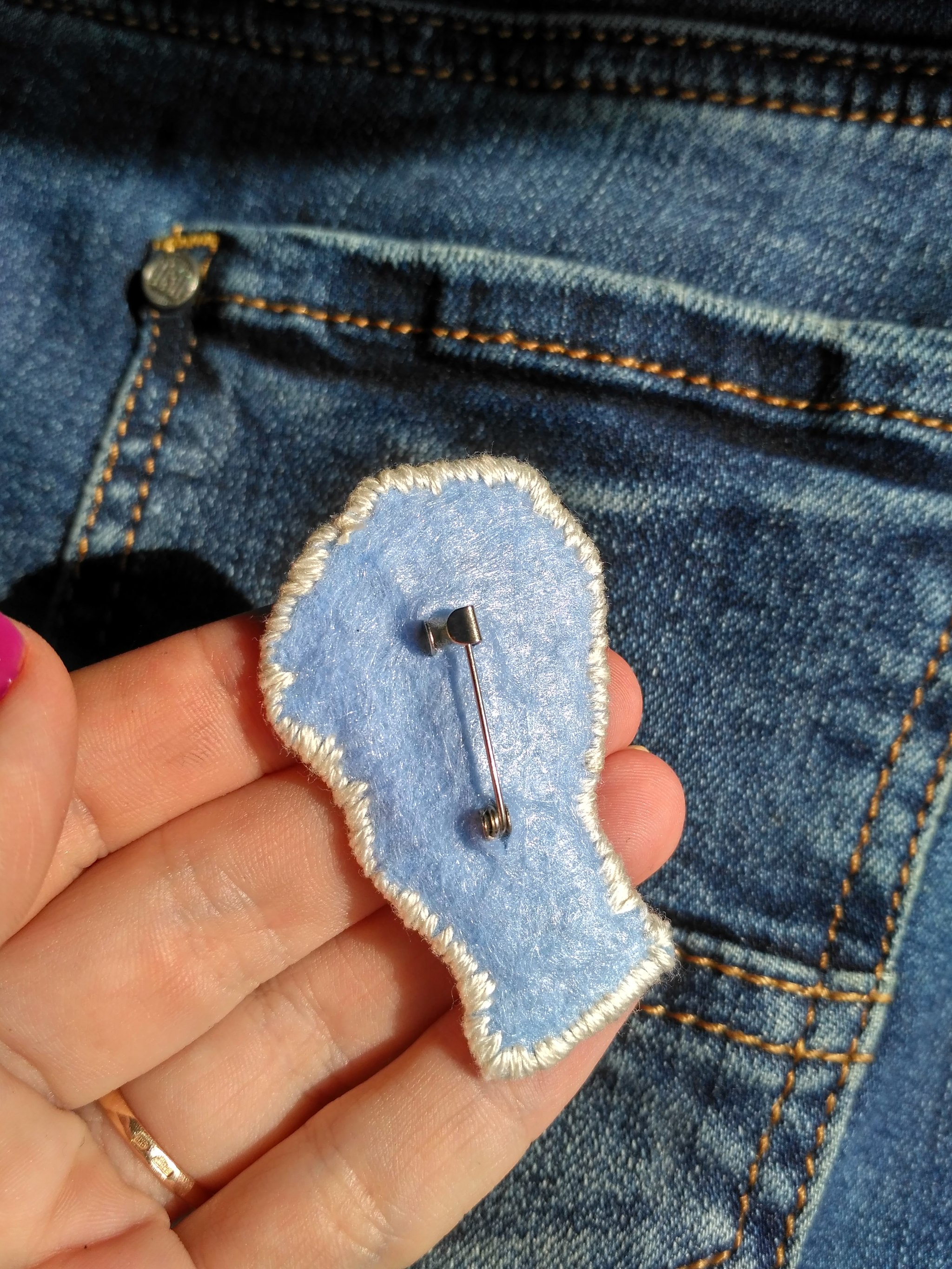 Brooch Homeric - My, Needlework without process, Embroidery, Brooch, Stripe, The Simpsons, Homer Simpson, With your own hands, Longpost