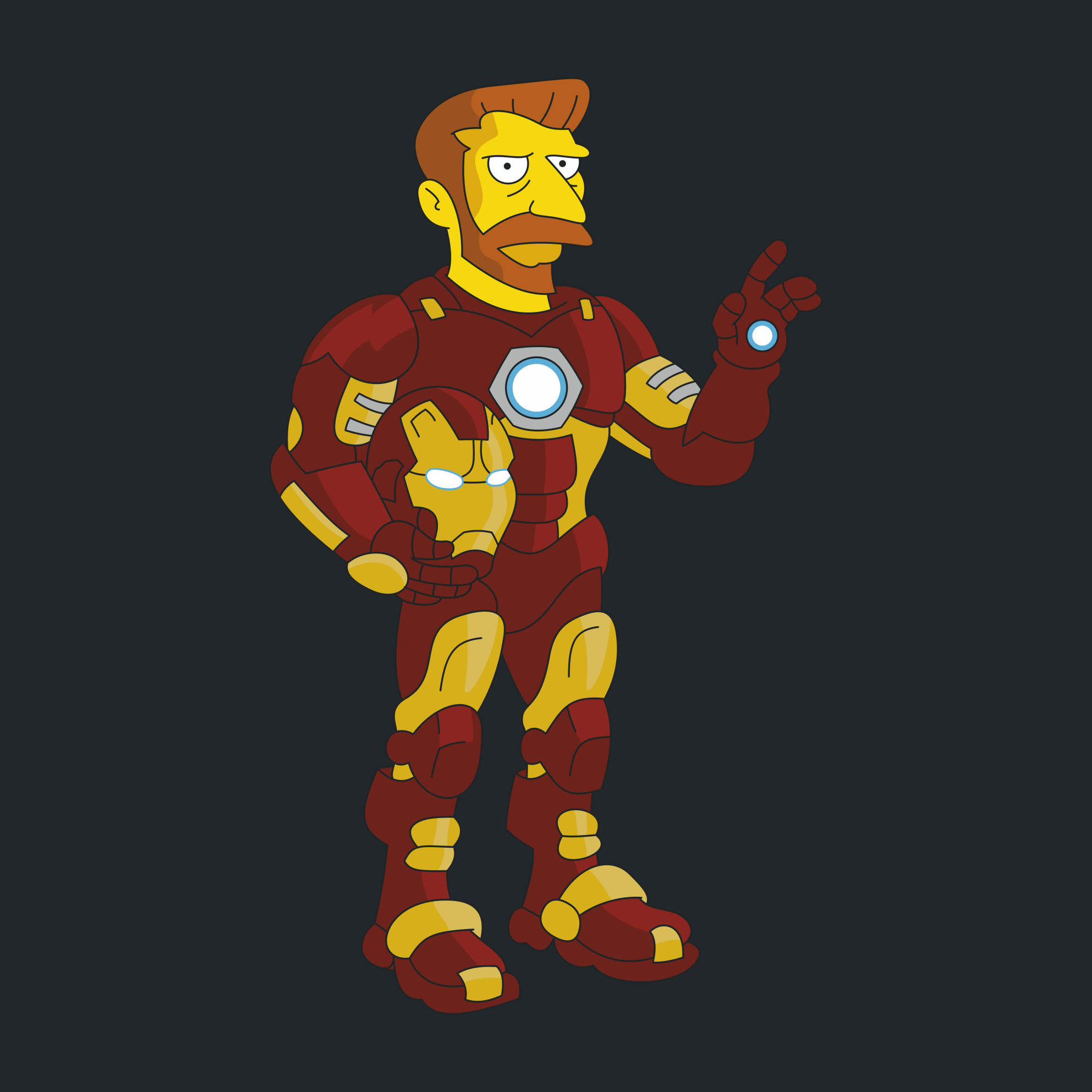 Mstimpsons | Avensons (vectors for pikabushniki - part eight) - My, Vector, Print, Avengers, The Simpsons, Is free, Longpost