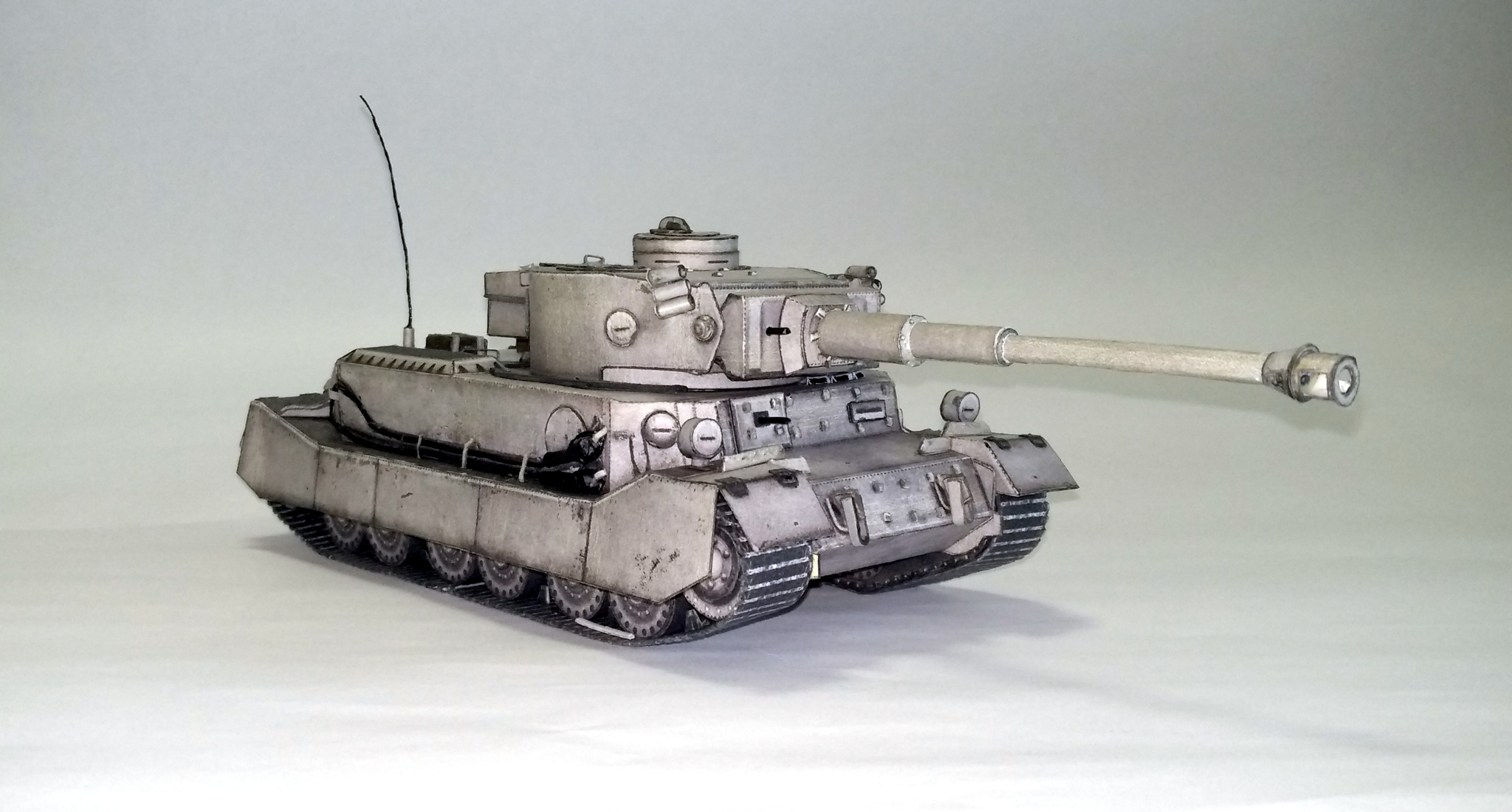 PzKpfw VI Tiger (P)    из бумаги - Моё, Моделизм, Papercraft, Танки, Тигр, Длиннопост