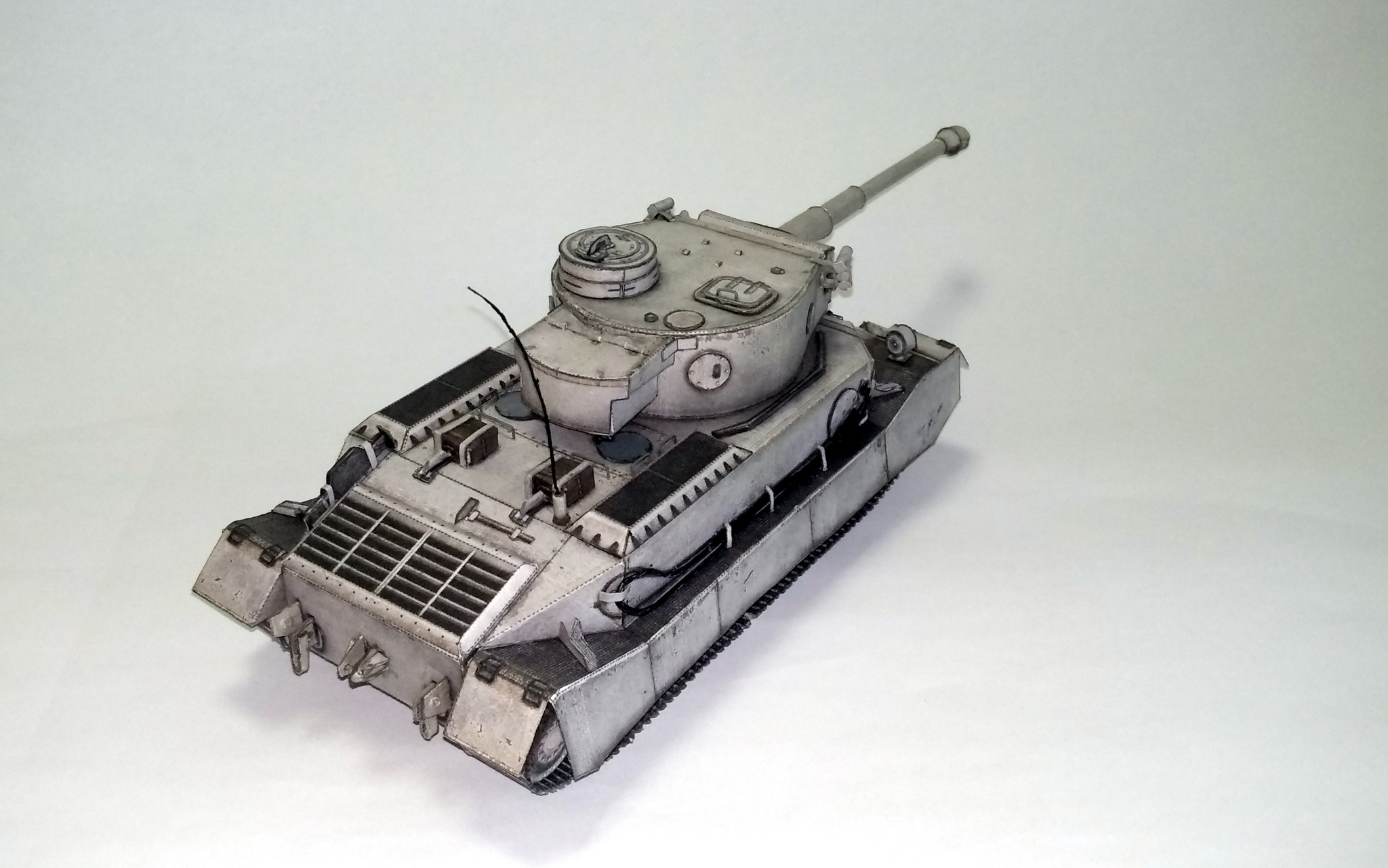 PzKpfw VI Tiger (P)    из бумаги - Моё, Моделизм, Papercraft, Танки, Тигр, Длиннопост