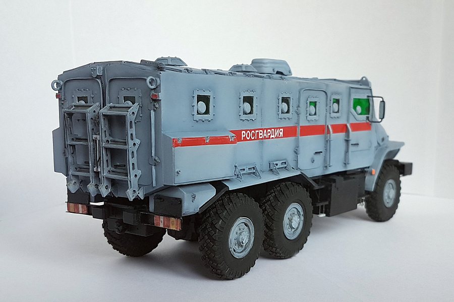 Ural 4320 centuries - My, Modeling, Ural, Auto, Rosgvardia, Armored vehicles, Scale model, Longpost