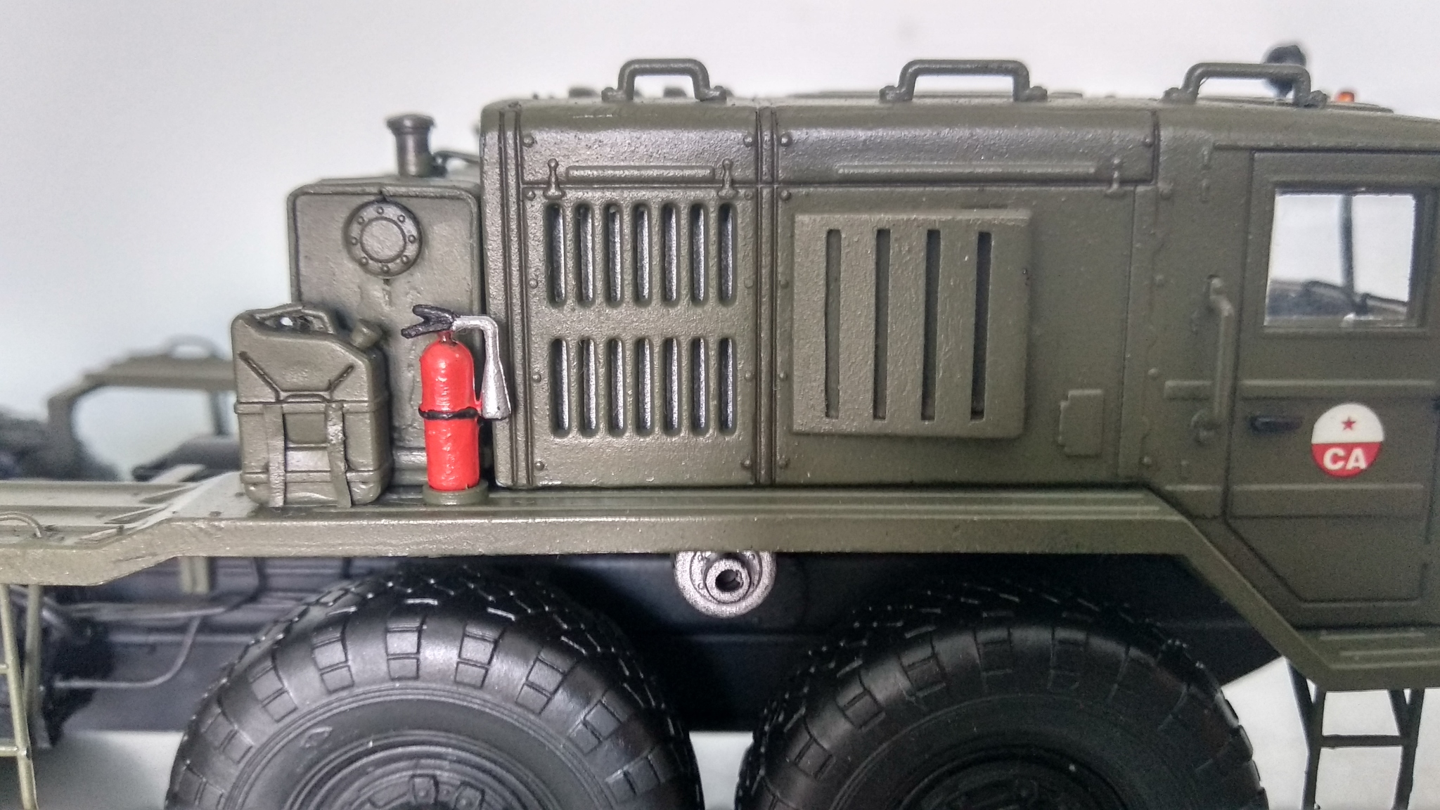 Completed a scale model of MAZ 537 in 1:43 scale - My, Modeling, Stand modeling, Scale model, Military equipment, Armored vehicles, Longpost