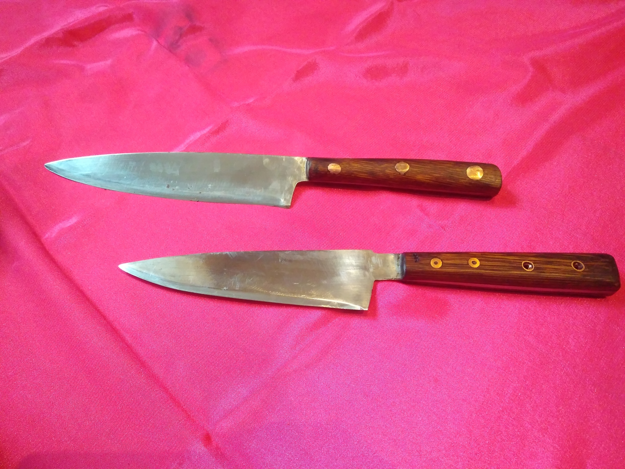 Two chef knives - My, Knife, With your own hands, Kitchener, Longpost, Needlework without process