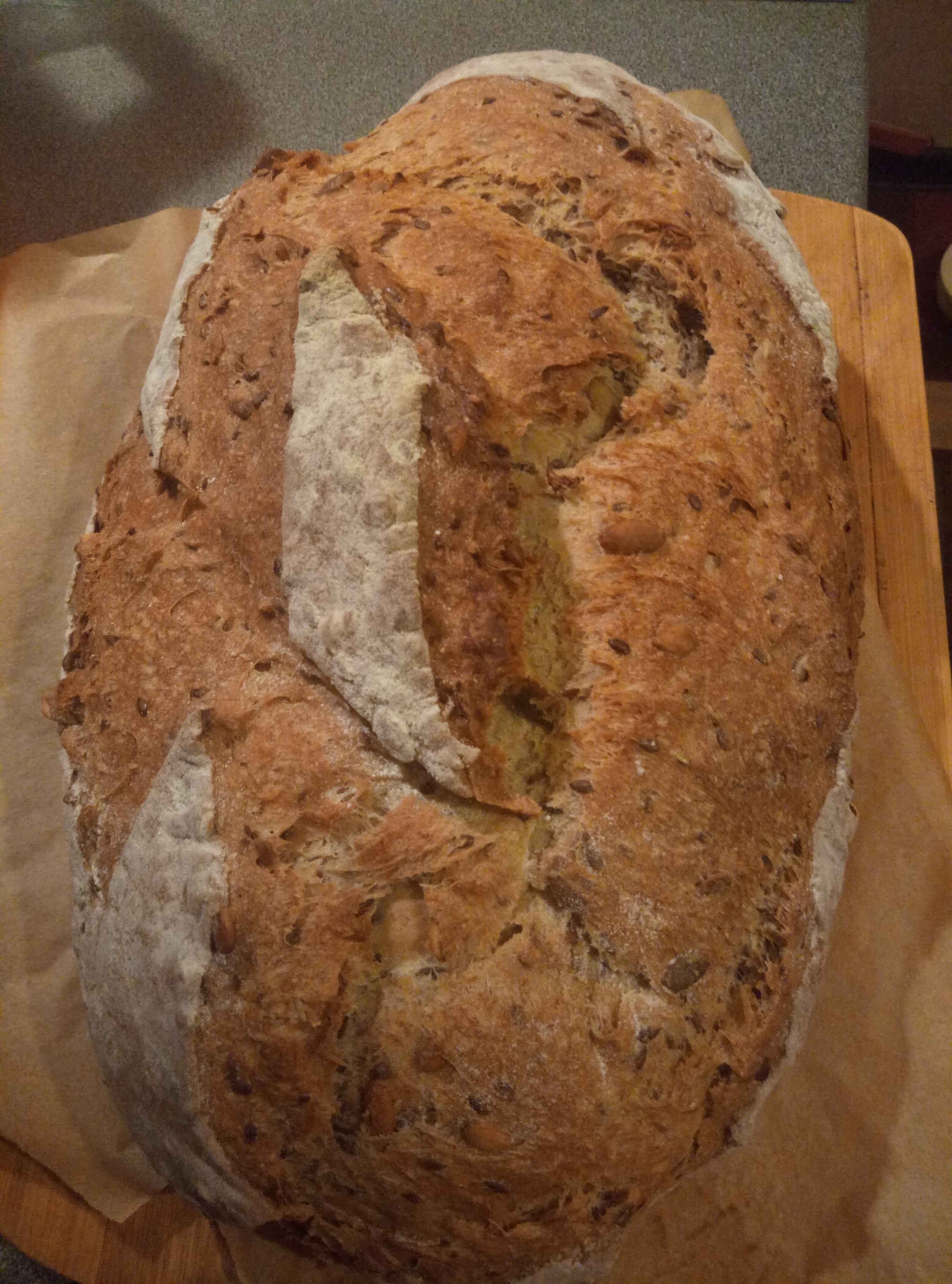 Big bread)) - My, Bread, Cooking, Longpost, Recipe