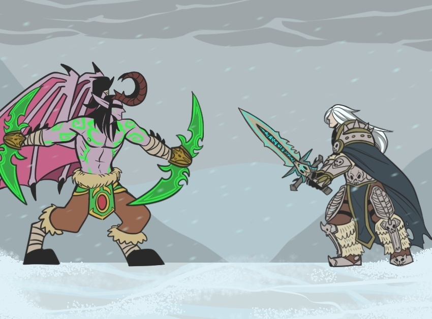 Fight! - Illidan, Arthas Menethil, Guldan, Nerzul, Warcraft III: The Frozen Throne, Longpost