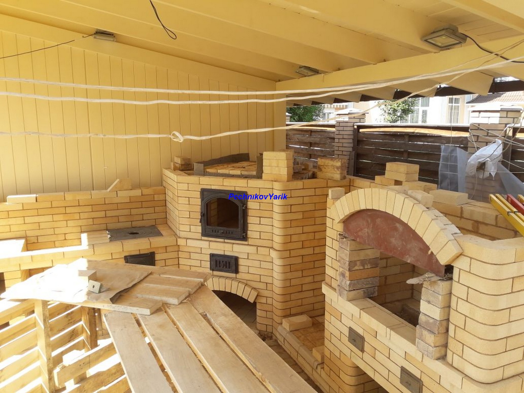 Oven, tandoor, two machines - My, B-B-Q, Brickwork, Design, With your own hands, Longpost, Video