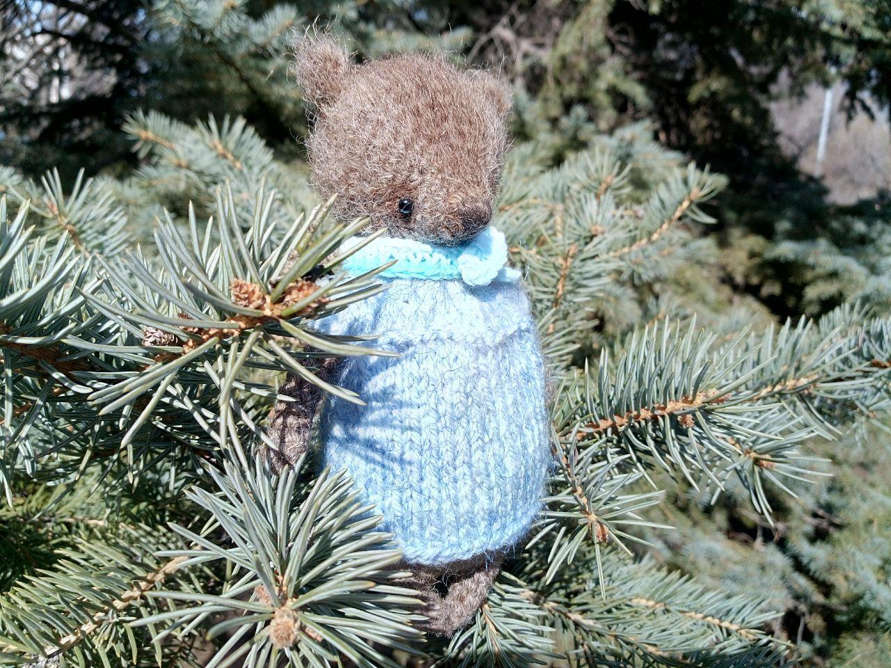 Woolen bear baby - My, Handmade, Amigurumi, Saratov, Self-isolation