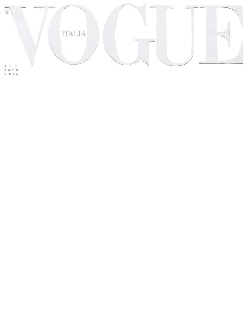 Обложка Vogue Italia за апрель 2020 - Vogue, Италия, Обложка, Журнал