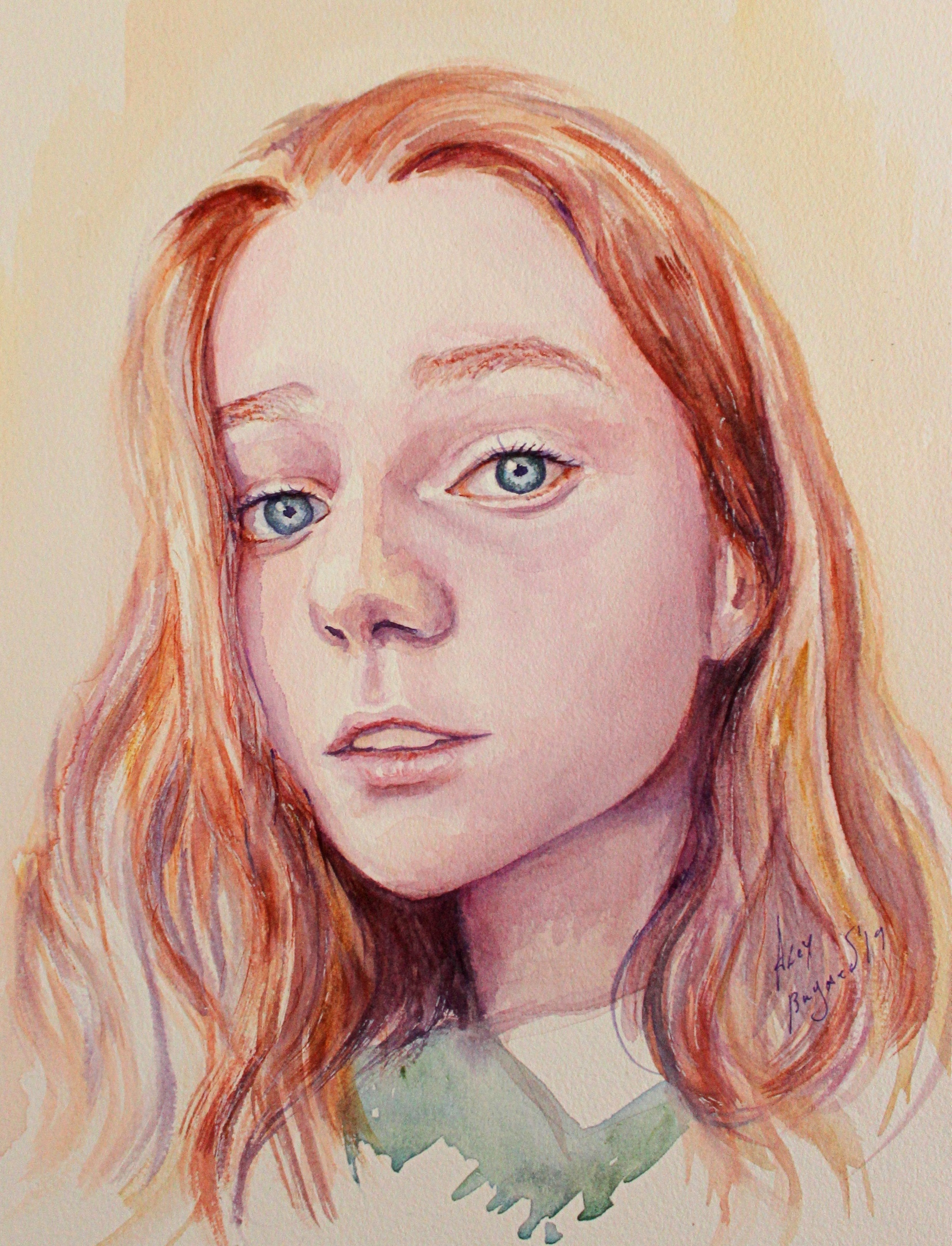 Portraits in watercolor - My, Painting, Watercolor, Creation, Portrait, Beautiful girl, Longpost