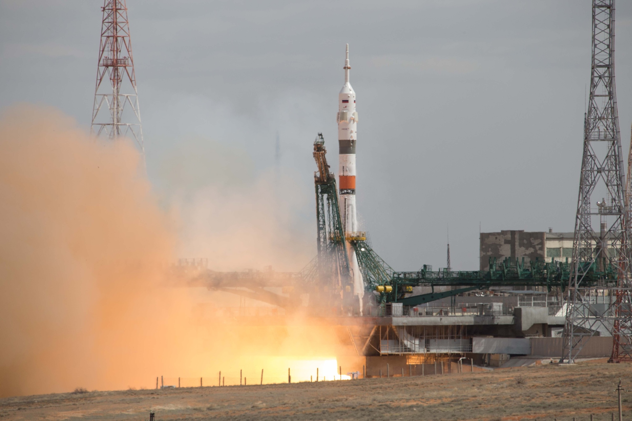 Фотографии запуска  ракеты-носителя Союз-2.1а с пилотируемым кораблем Союз МС-16 - Роскосмос, Космос, Космодром Байконур, Ракета союз, Союз-2, Союз мс, Длиннопост