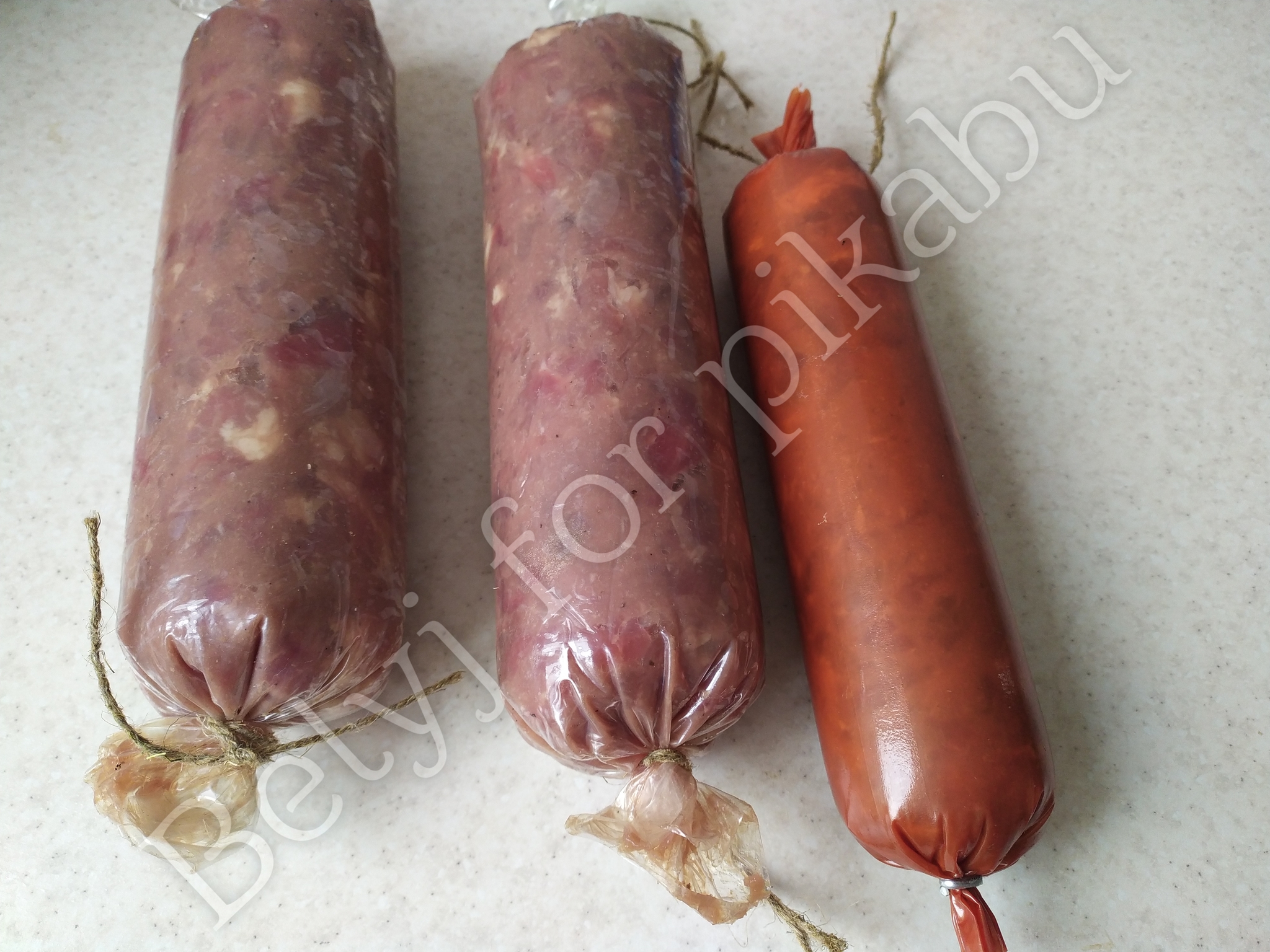 Chopped ham sausage - My, Sausage, Meat, Recipe, Ham, Homemade sausage, Longpost