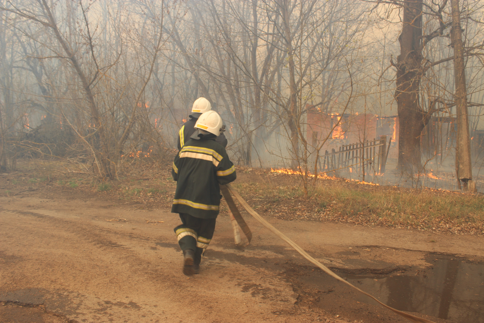 Fires currently raging in the Chernobyl Zone - Chernobyl, Fire, Video, Longpost