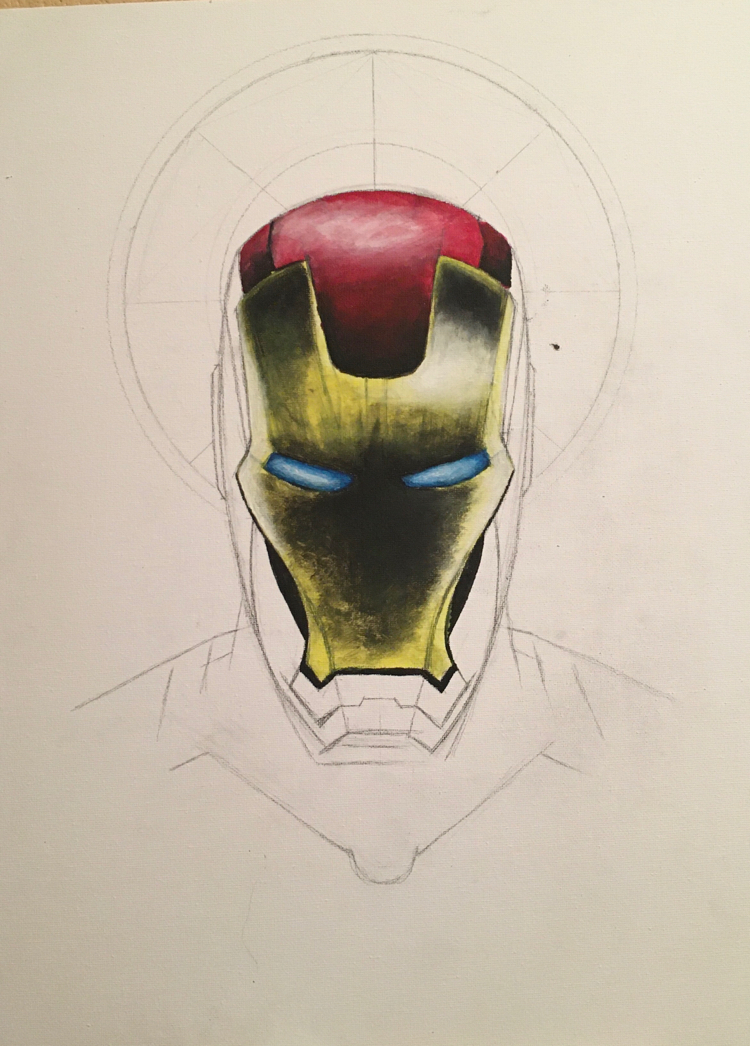 A friend wrote... - Artist, Longpost, Painting, iron Man