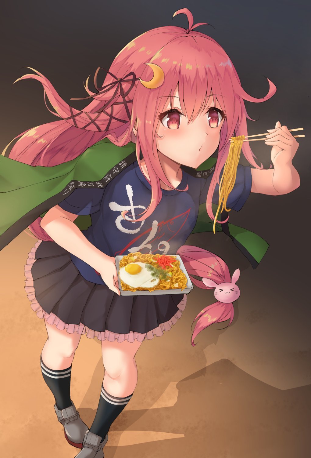 Uzuki eats ramen - Kantai collection, Anime, Anime art, Uzuki, Noodles