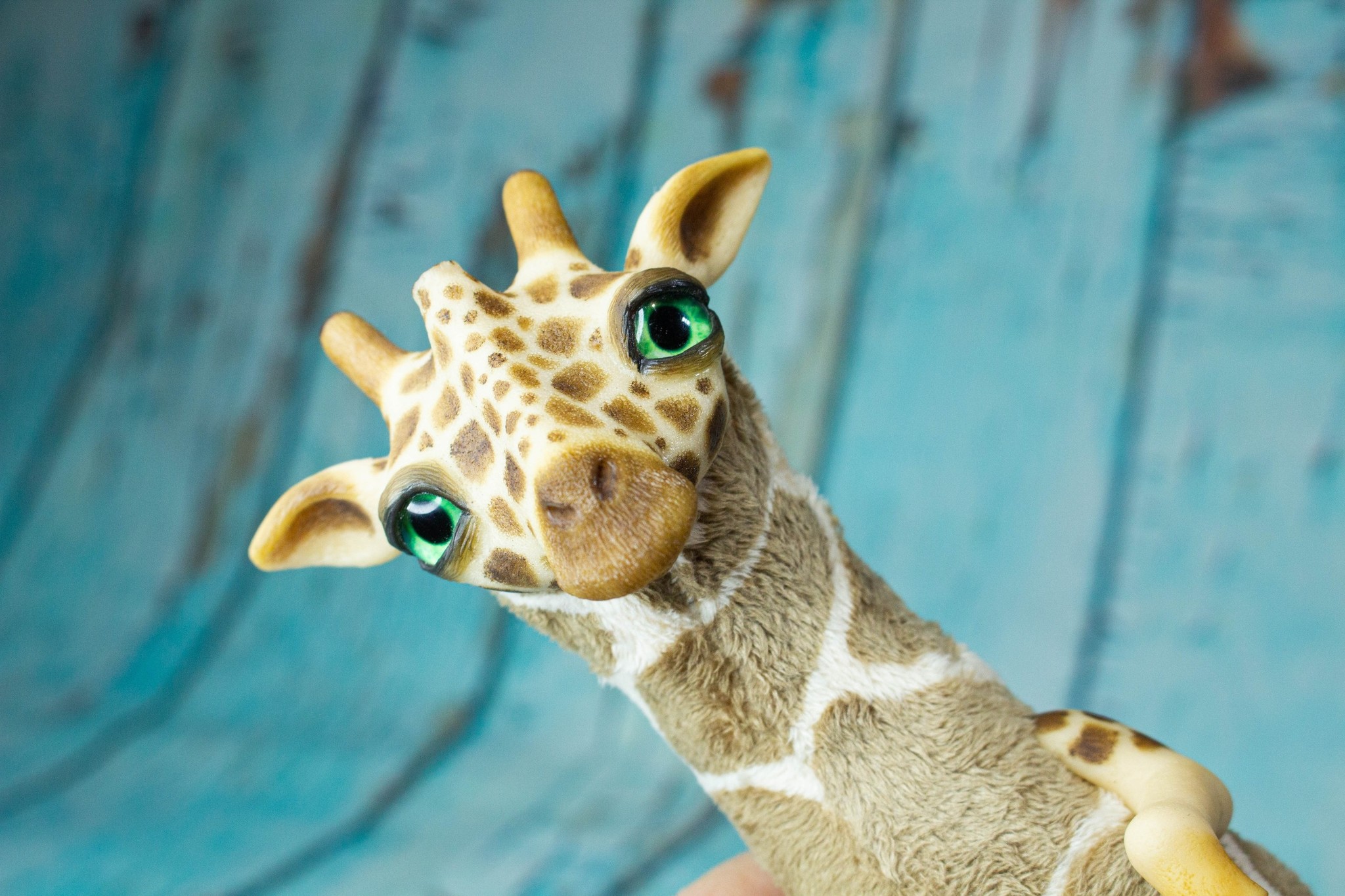 Giraffe - My, Giraffe, Author's toy, Polymer clay, Needlework without process, Longpost