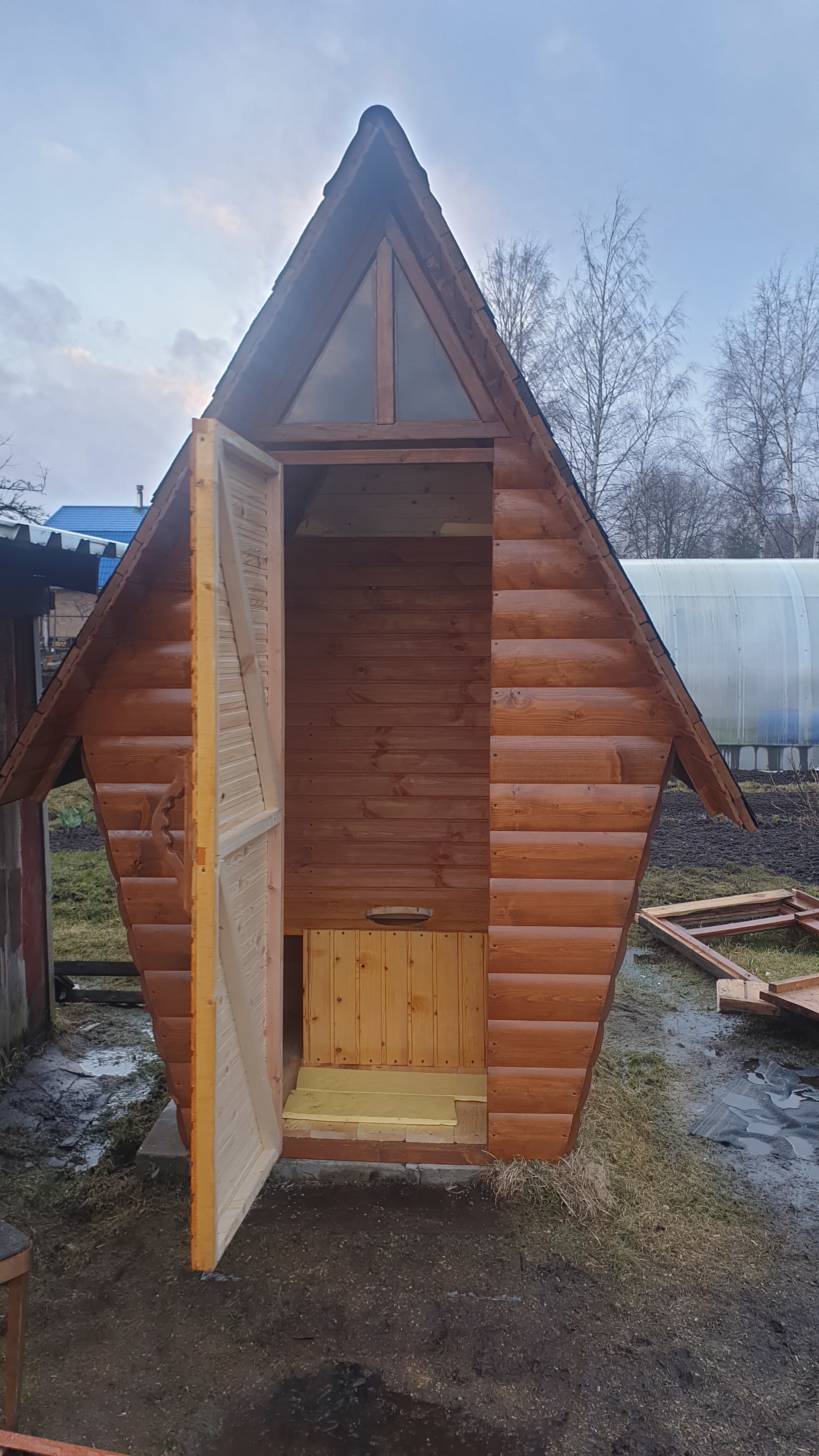 Toilet in the country - My, Dacha, With your own hands, Longpost, Needlework with process