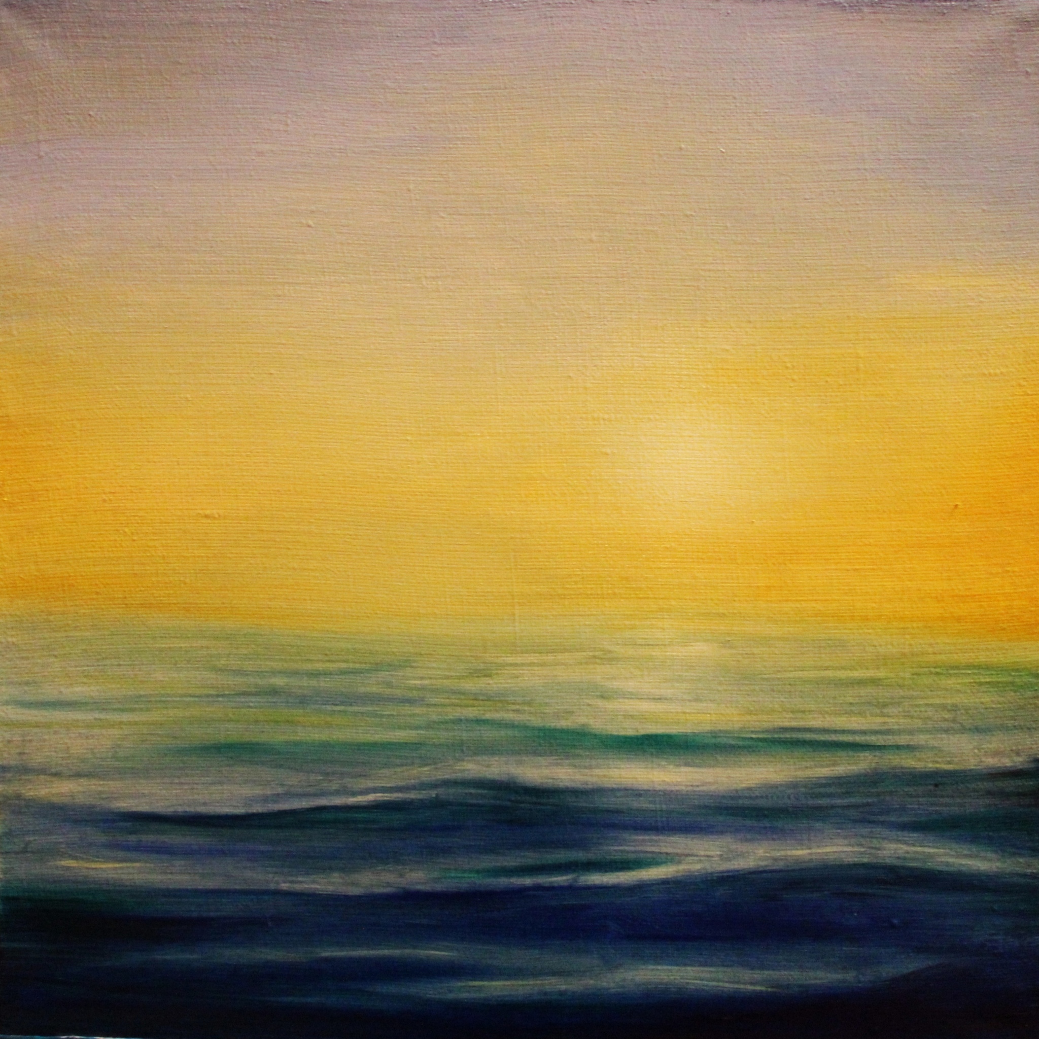 My sea painting - My, Sea, Painting, Butter, Artist, Creation, Art, Wave, Longpost