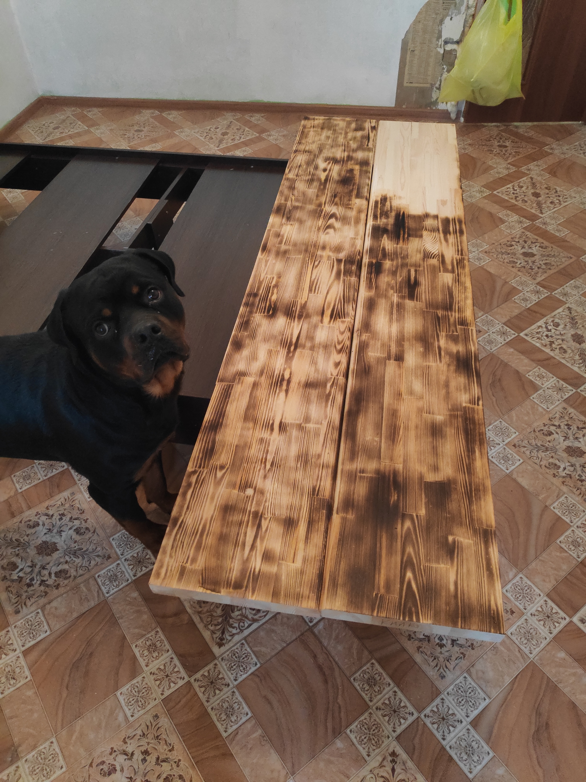 DIY table - My, With your own hands, Workplace, Longpost, Needlework with process, Woodworking