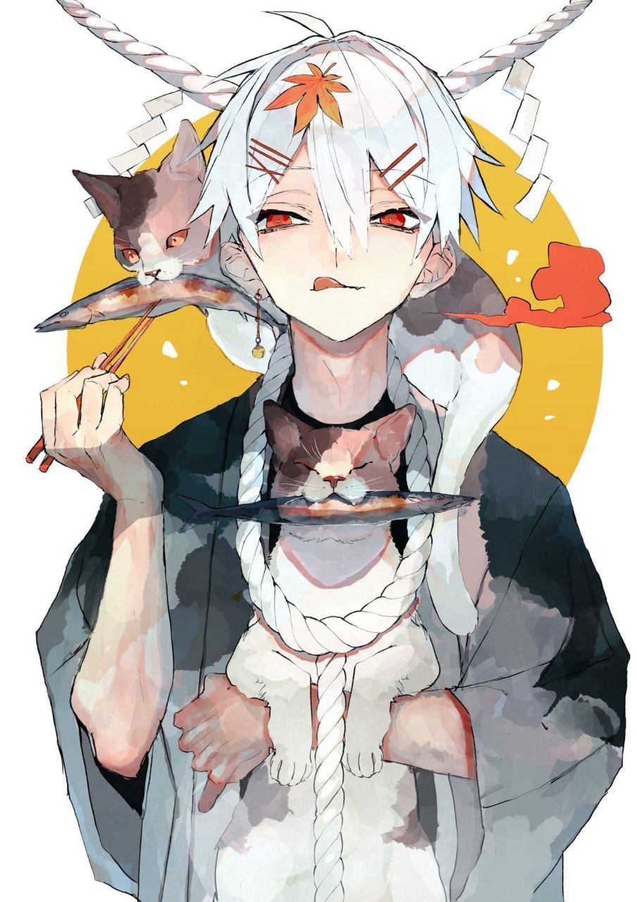 Anime art - Anime art, cat, Anime, Original character