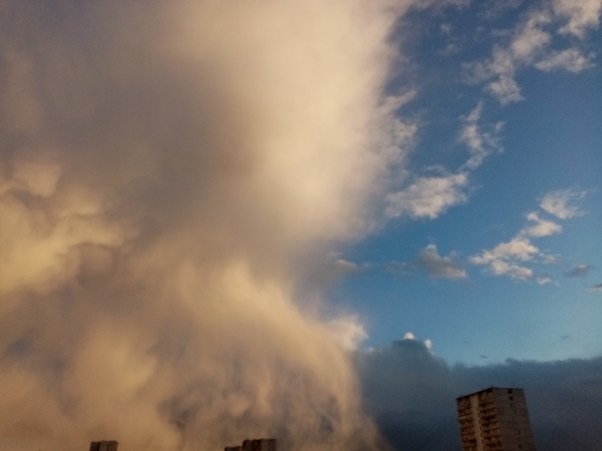 Five minutes ago. Strogino, Moscow - My, beauty, Clouds, Longpost, Moscow