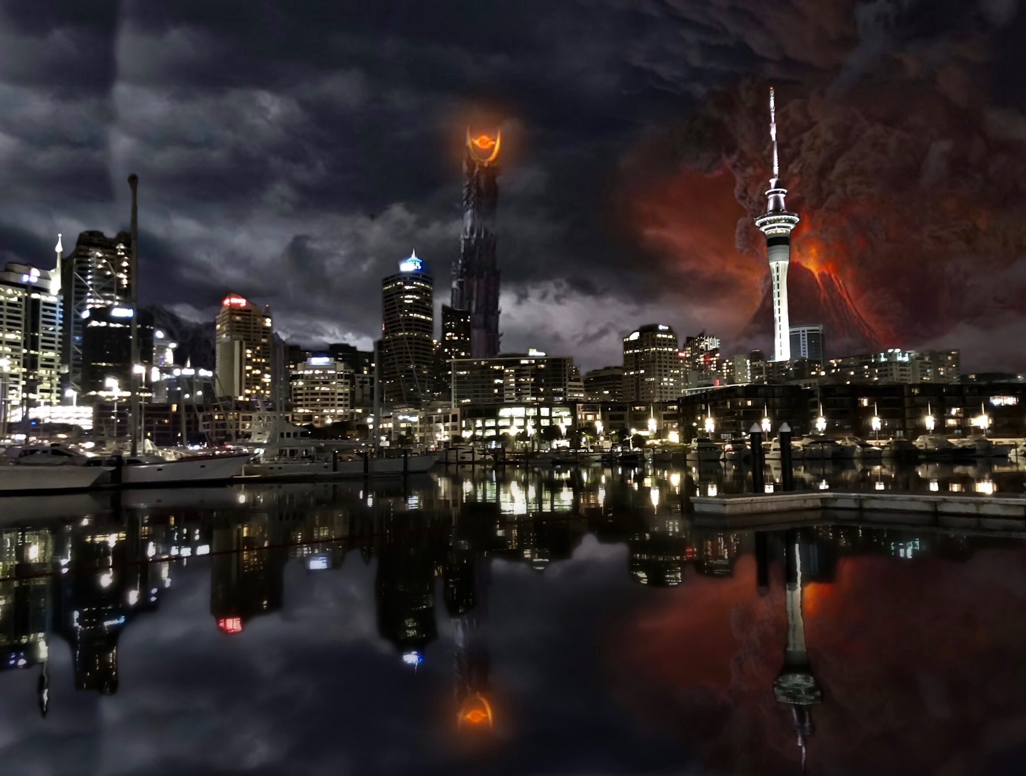 The air in New Zealand has cleared so much... - My, New Zealand, Sauron, Quarantine, Coronavirus, Humor