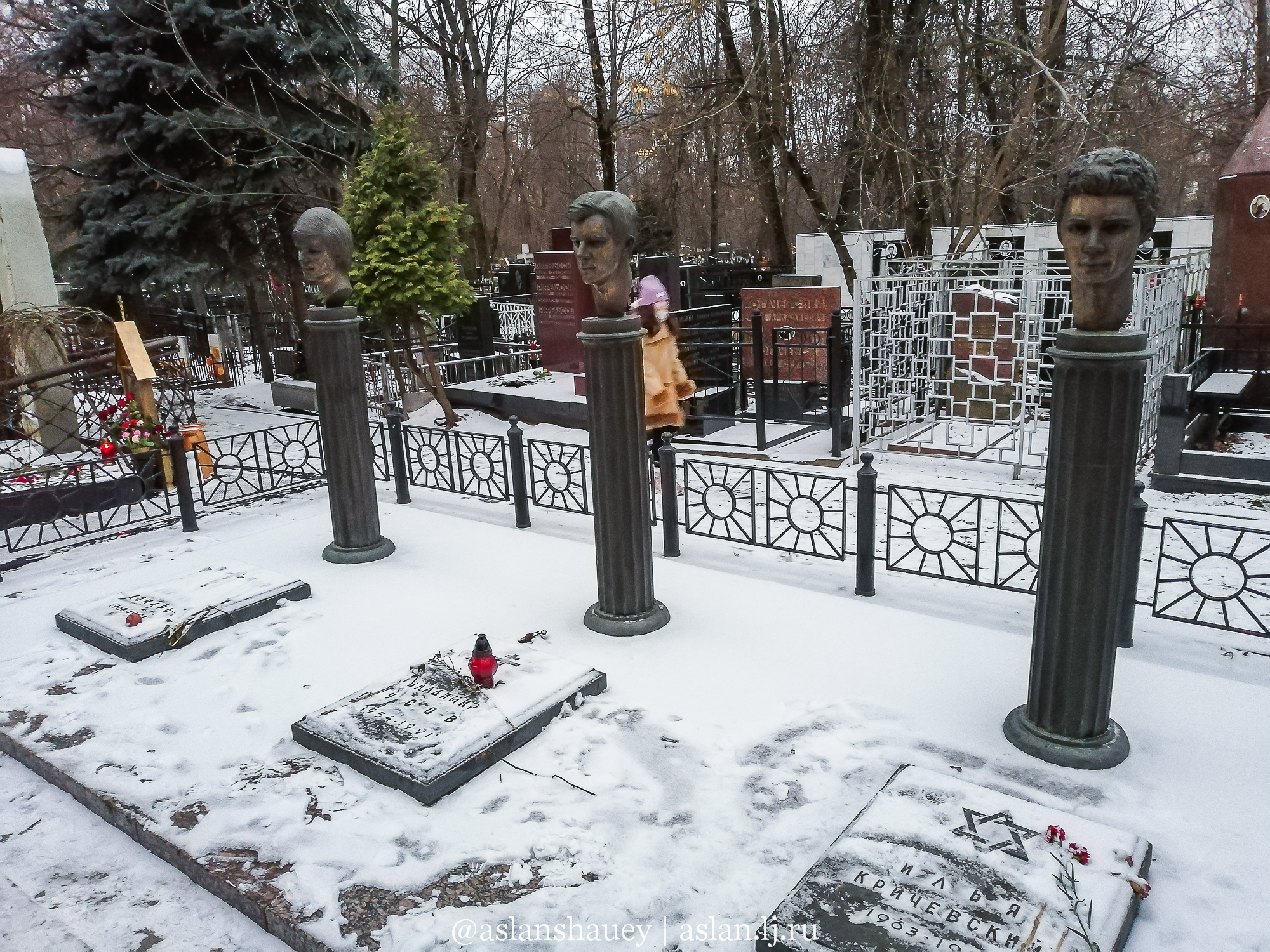 Могила Андрея Миронова на Ваганьковском кладбище