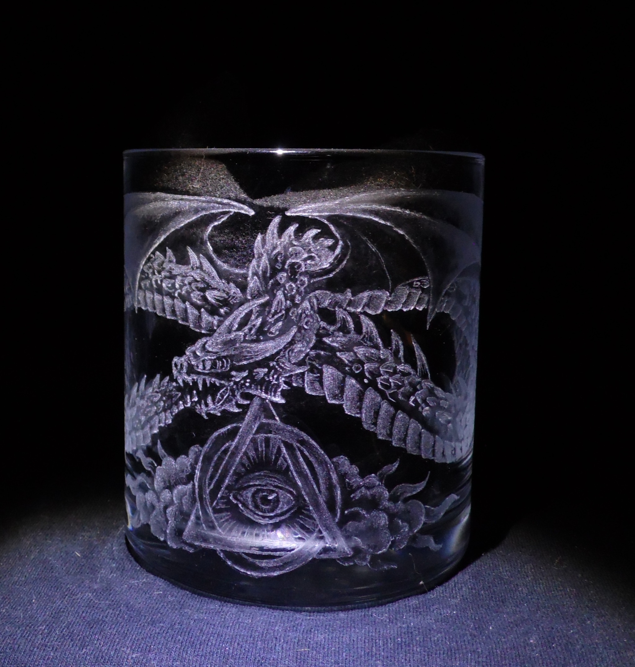 Glass engraving, technical process - My, Needlework with process, Engraving, Hobby, Longpost