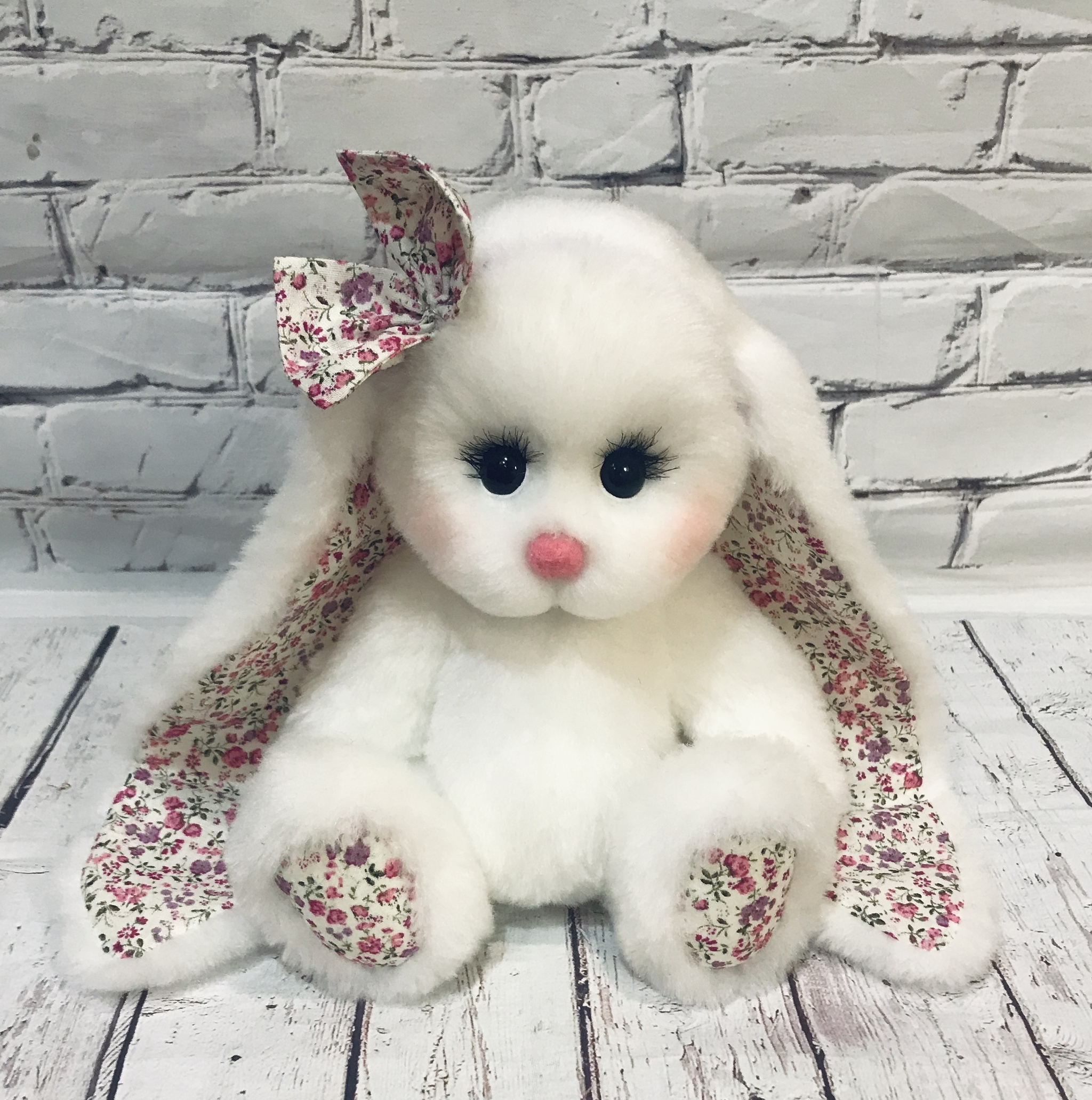 Spring bunnies - My, honey, Hare, Soft toy, Author's toy, Needlework without process, Needlework, Homemade, Longpost