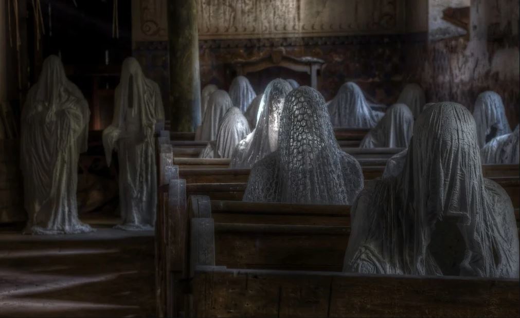 Abandoned church with ghosts, Church of the 9 Ghosts in the Czech Republic - My, Church, Czech, Призрак, Abandoned, Mystic, Video