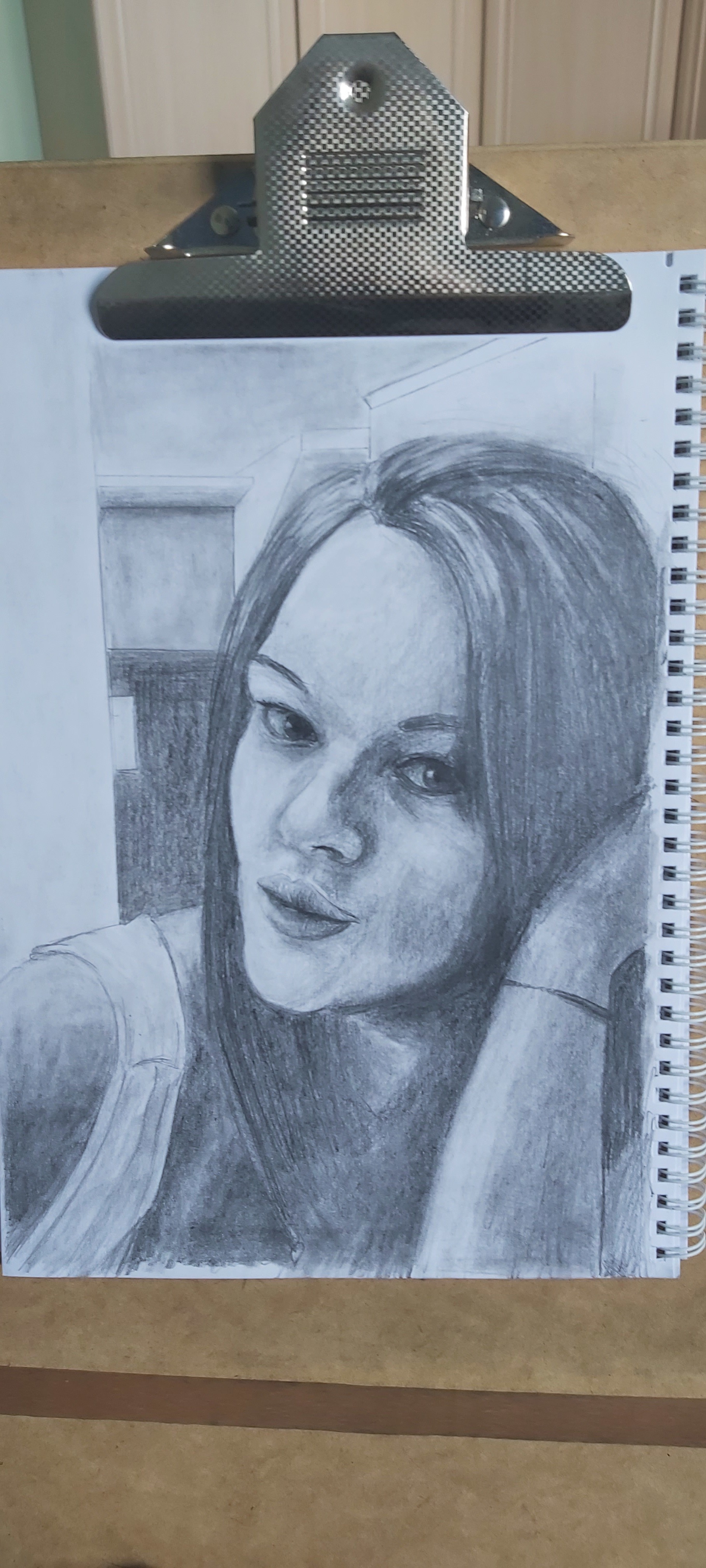 Second sample - My, Portrait, Drawing, Sketch, Sketchbook, Longpost