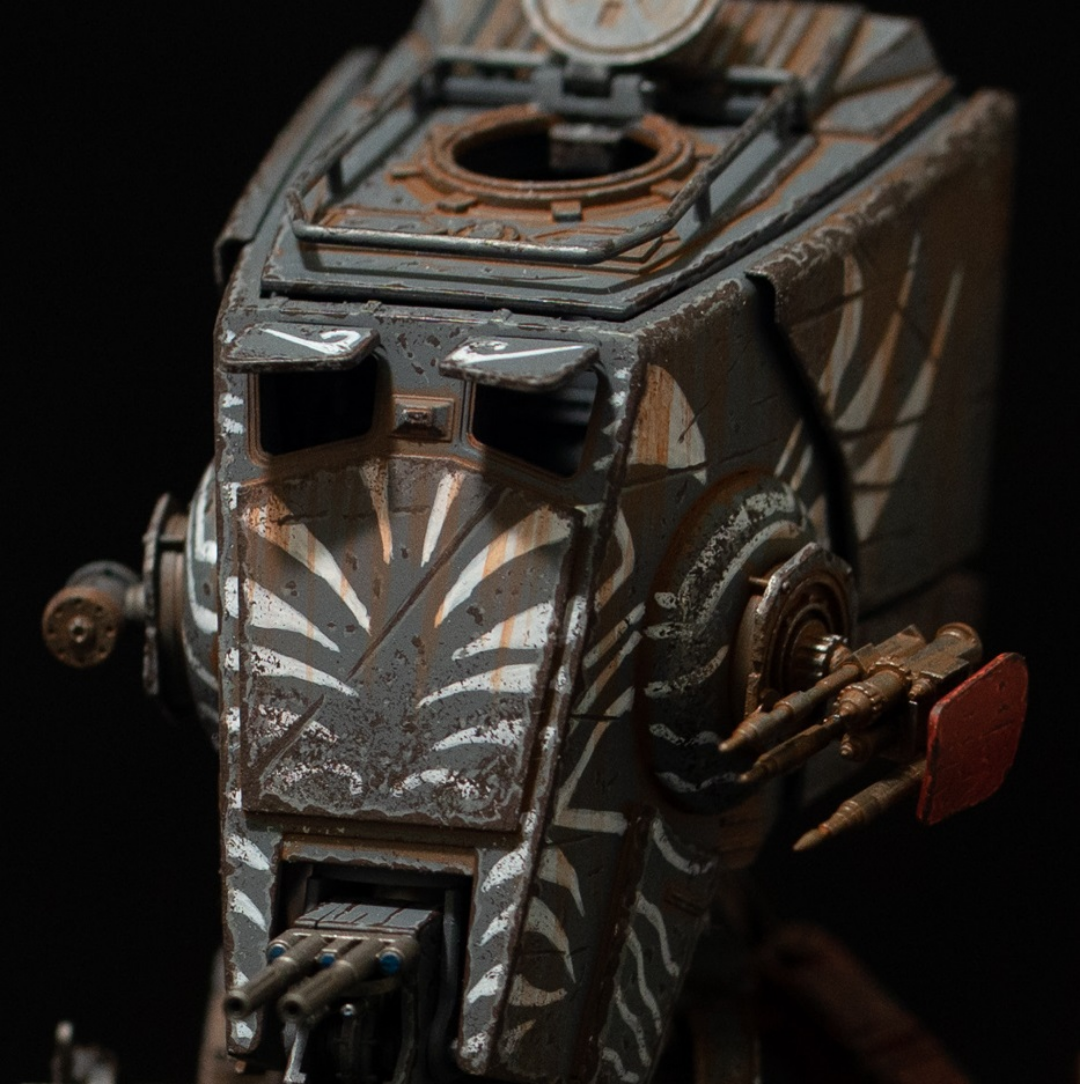 AT-ST, The Mandalorian - My, Star Wars, Mandalorian, Miniature, At-St, Longpost