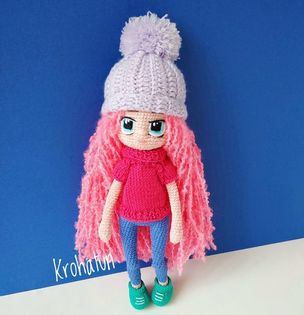 Knitted dolls - My, Amigurumi, Krohatun, Knitted toys, Author's toy, Longpost, Needlework without process