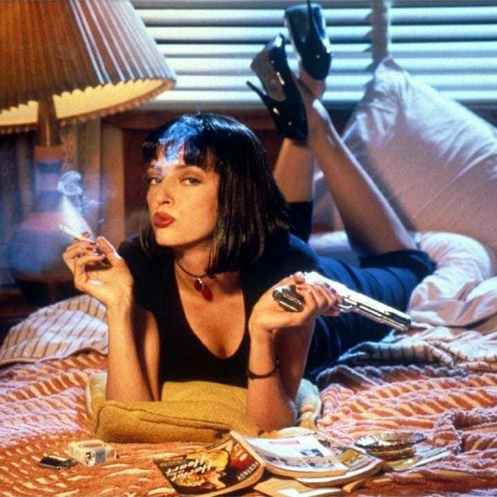 Quarantine reading - My, Quarantine, Pulp Fiction, The photo, Cosplay, Longpost, Scene from the movie