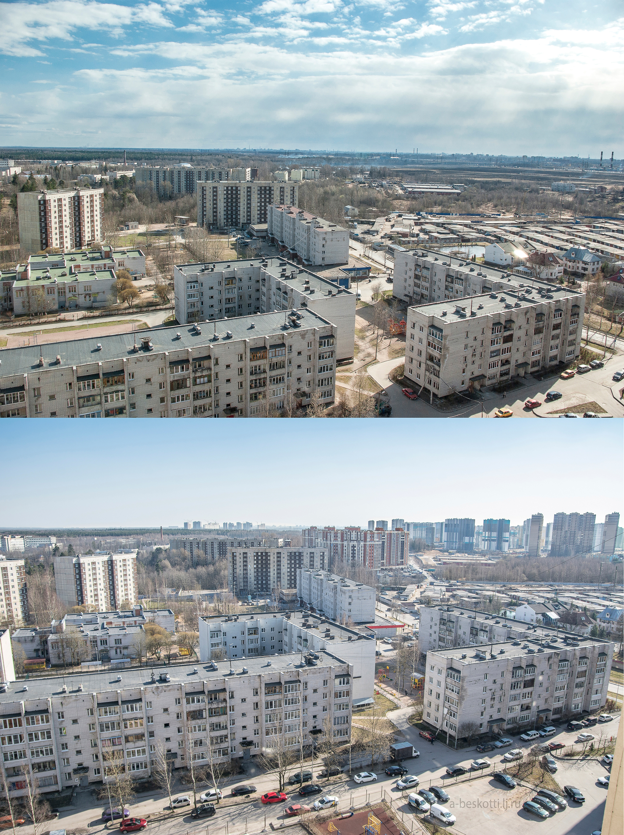 Murino, Devyatkino. - My, It Was-It Was, Murino, Devyatkino, View from above, New building, Leningrad region, Change, Longpost
