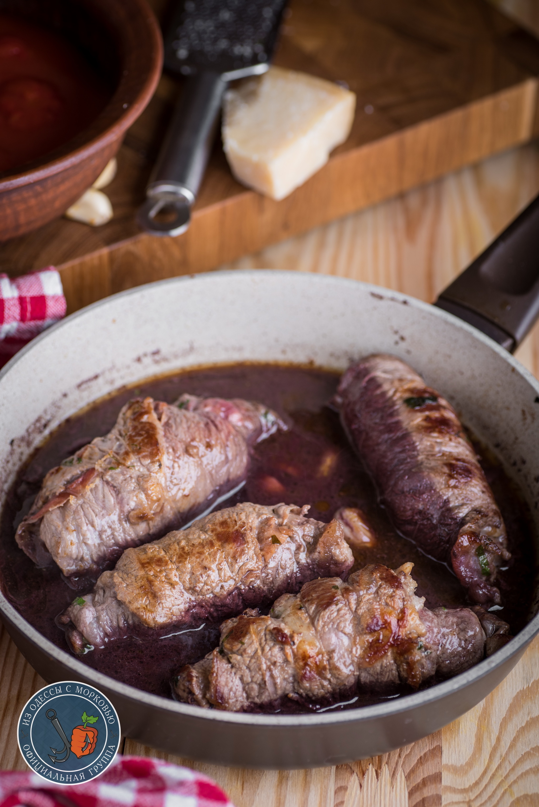 Braciola. The Soprano Family Cookbook. Mafia kitchen - My, From Odessa with carrots, Recipe, Cooking, Food, The photo, Longpost, The Sopranos, Italian food