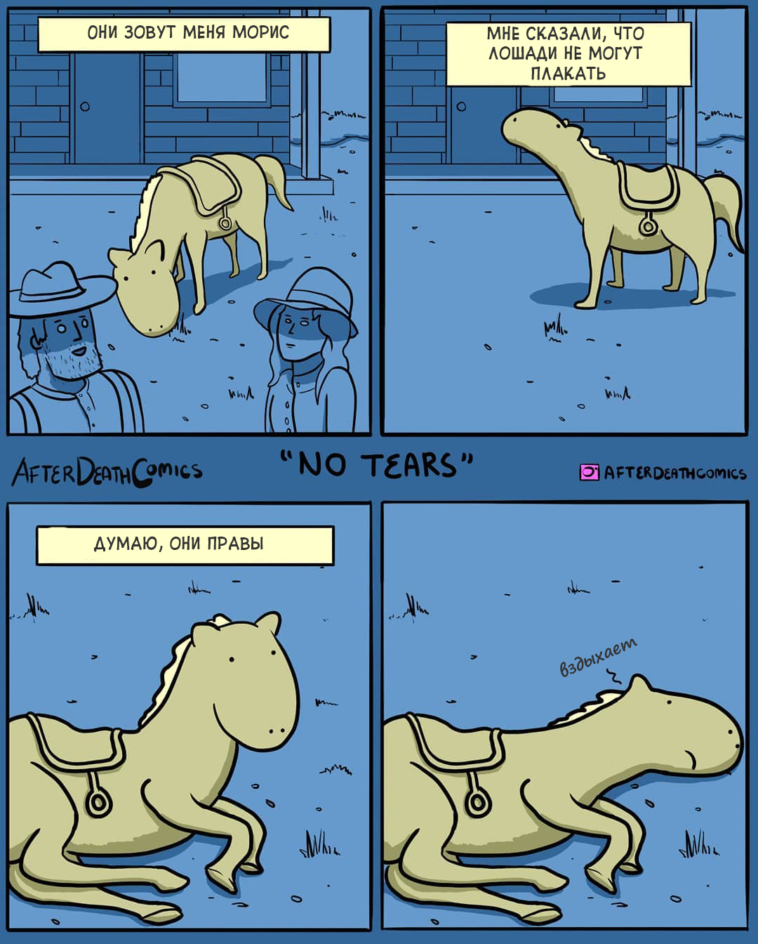 No tears - After death comics, Comics