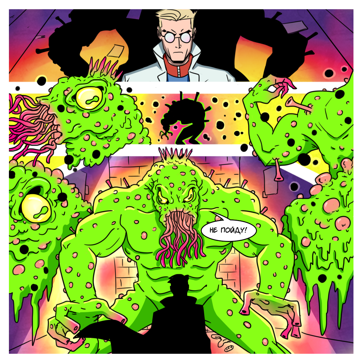 Doctor Sanitizer (part 1) - My, Comics, Coronavirus, Superheroes, Longpost