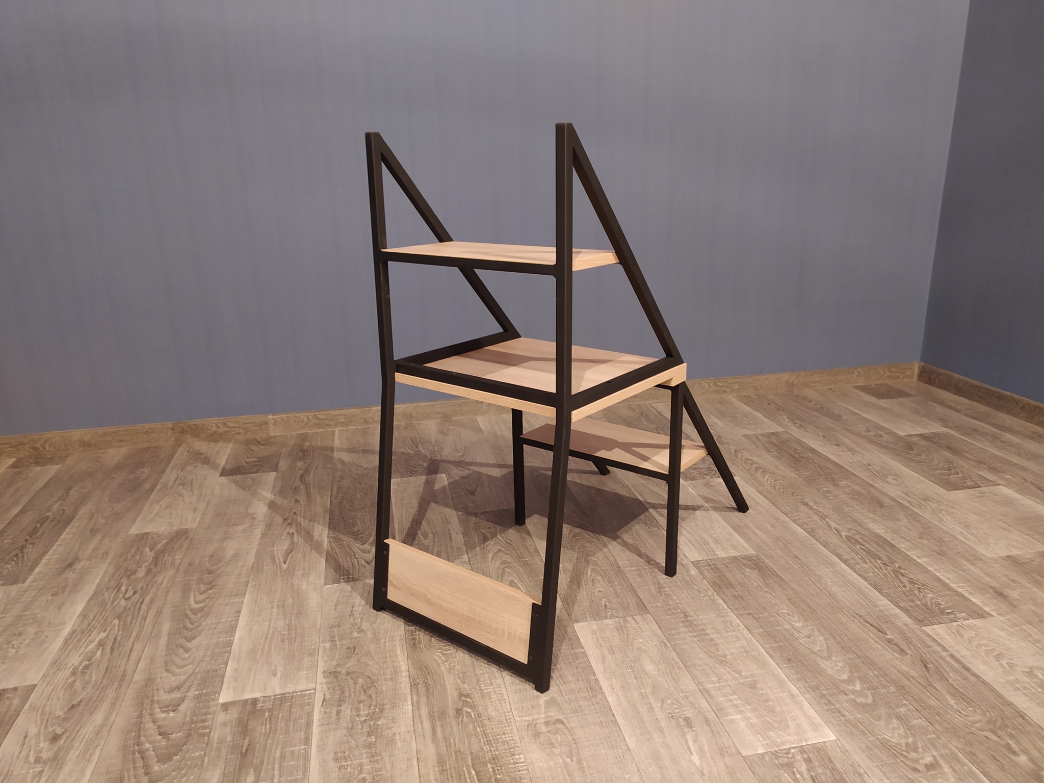 With a slight movement of the hand, the chair turns... into an elegant stepladder! - My, With your own hands, Furniture, Loft, Loft, Stairs, Longpost, Needlework with process