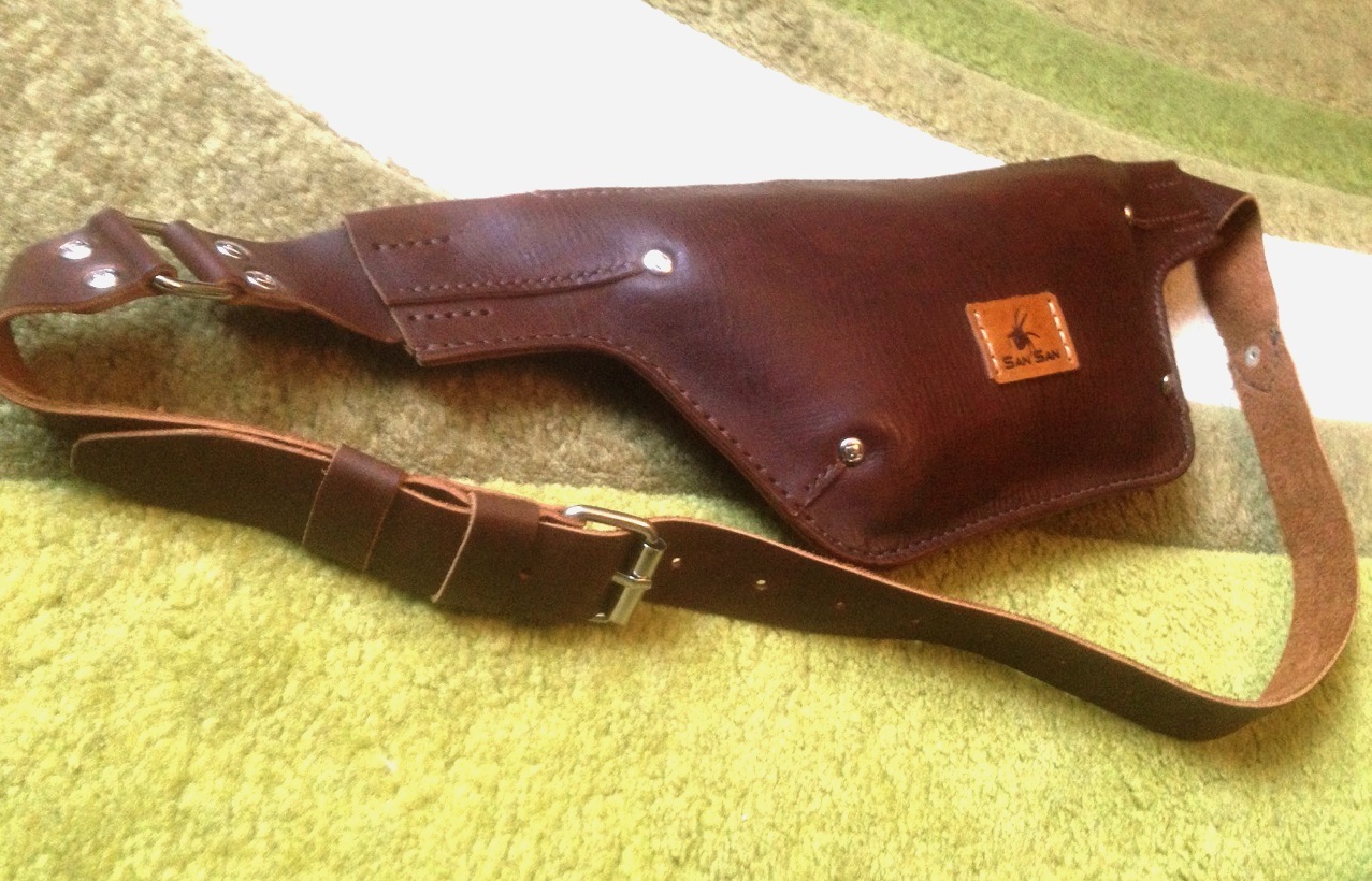 Banana bag. Handmade. Leather - My, Belt bag, Banana, Natural leather, Republic of Belarus, Handmade, Longpost