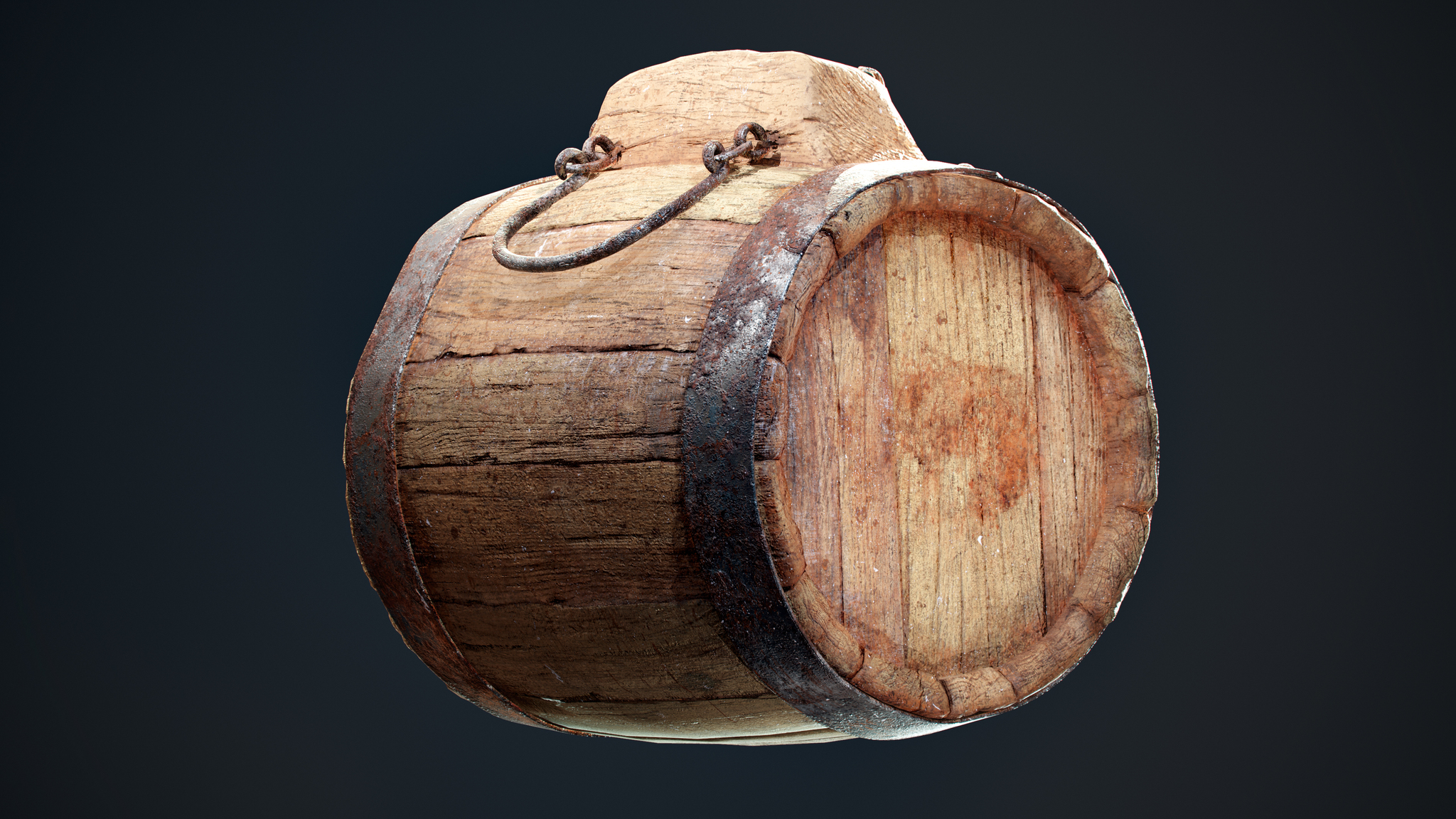 There has been a barrel in the life of every 3D modeler - My, Barrel, 3D, Models, Zbrush, Substance painter, 3DS max, Textures, Render, Video, Longpost