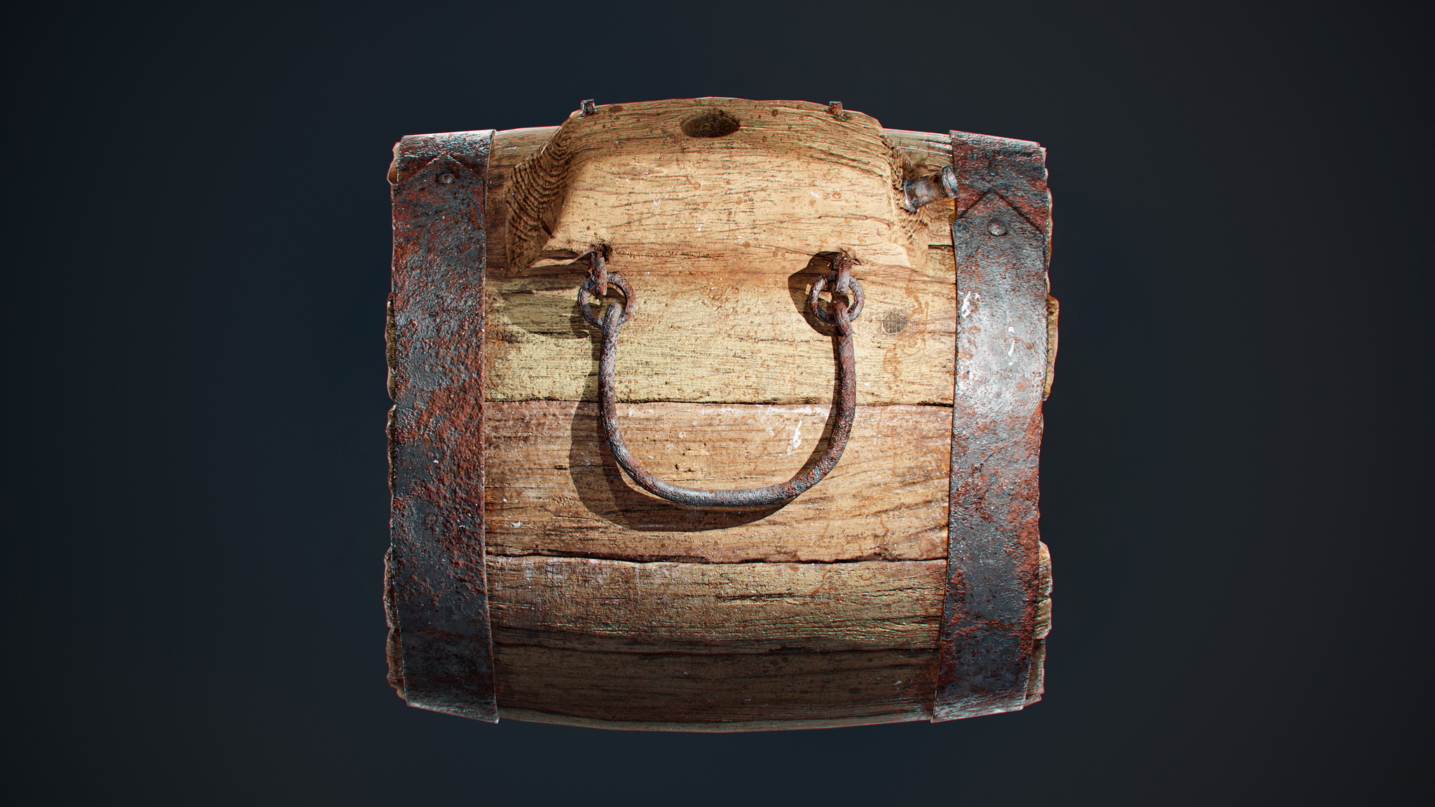 There has been a barrel in the life of every 3D modeler - My, Barrel, 3D, Models, Zbrush, Substance painter, 3DS max, Textures, Render, Video, Longpost