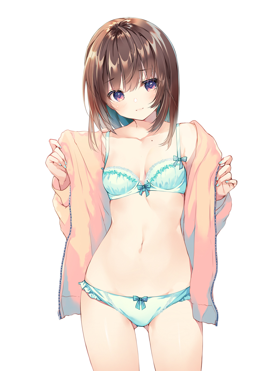 beauty - NSFW, Anime, Anime art, Original character, Animal ears, Fate, Newgame, Underwear, Swimsuit, Longpost