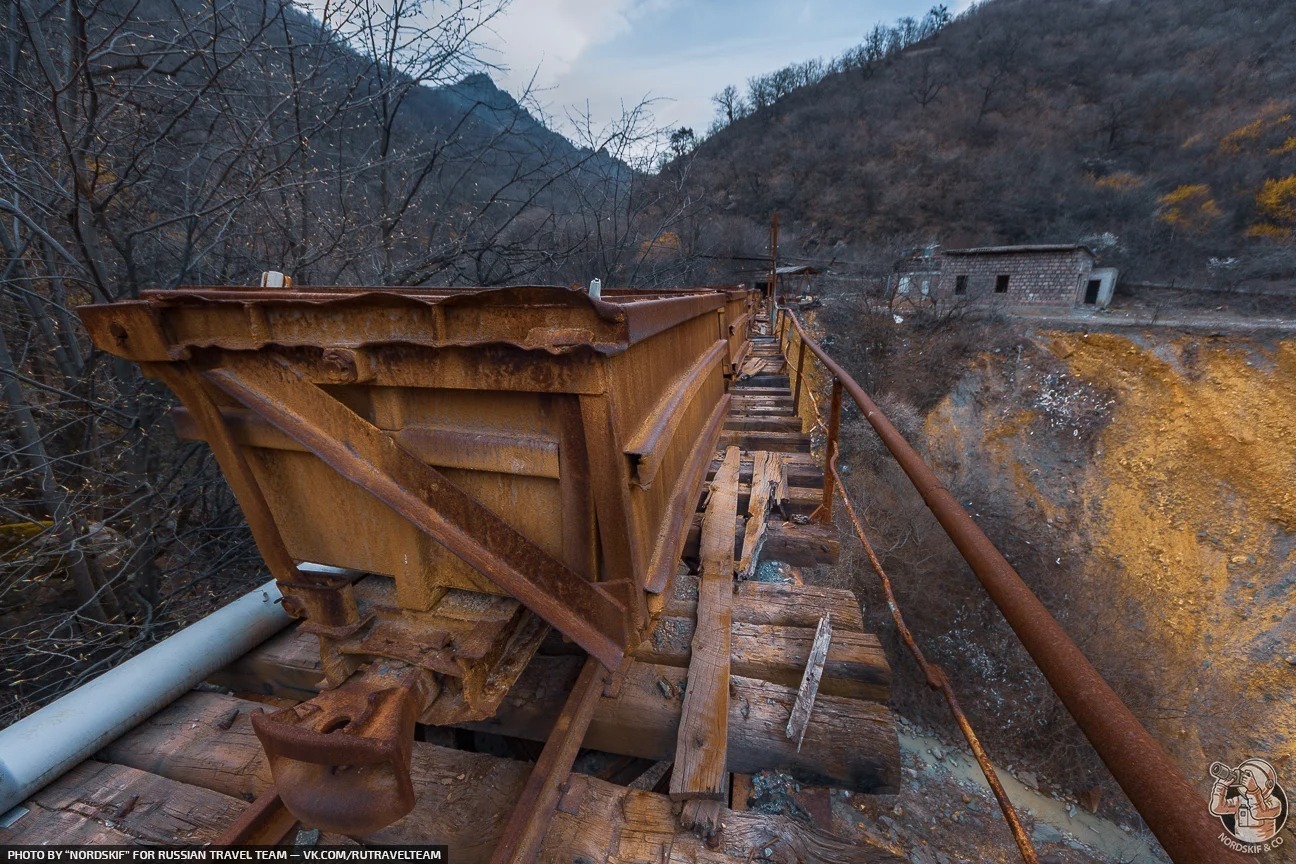 The Forgotten Railroad How I looked for an abandoned bridge with trolleys using a photo from the network - My, Abandoned, Armenia, Travels, Urbex Armenia, Longpost