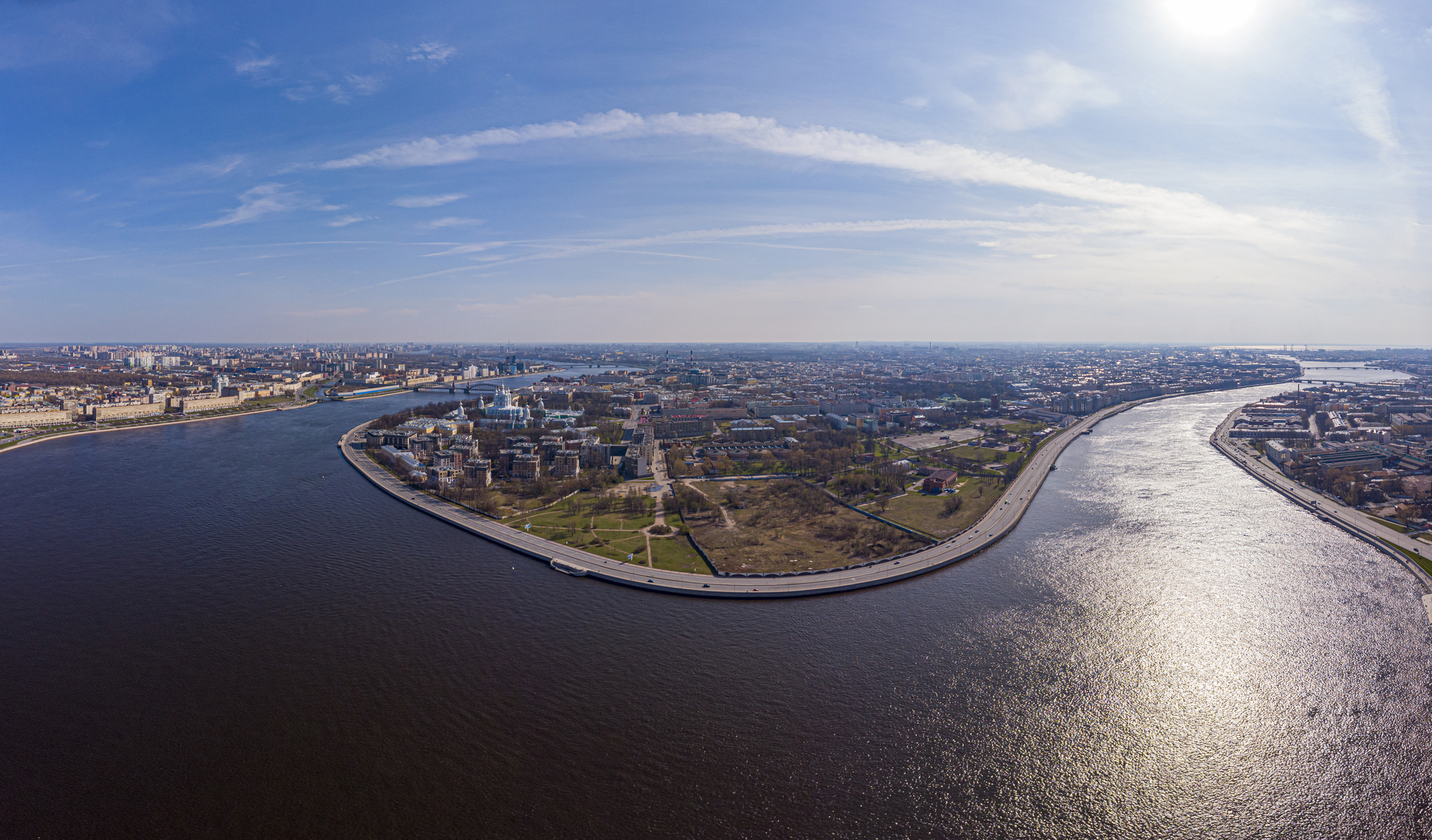 Излучина Невы - Санкт-Петербург, Нева, Квадрокоптер