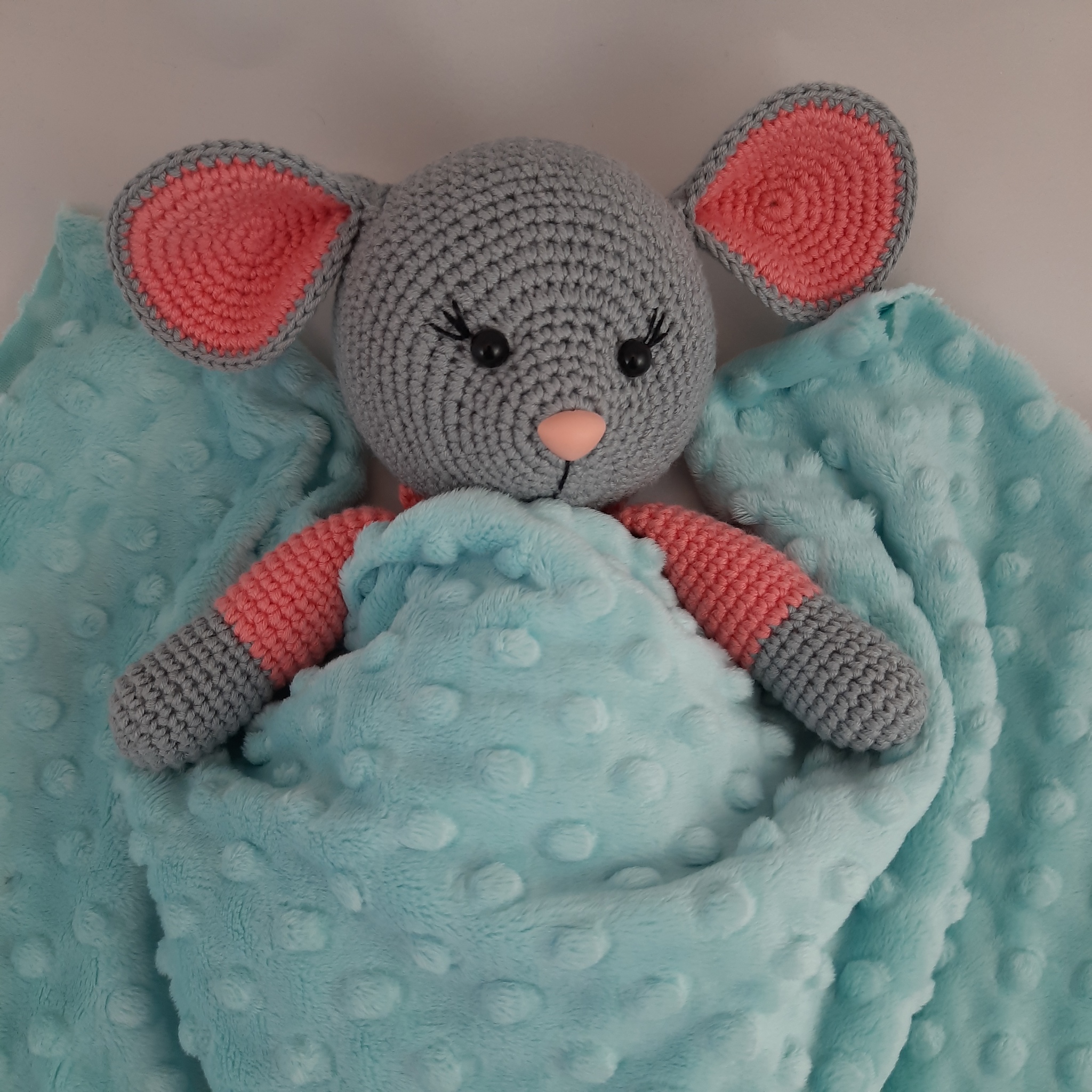 Mouse - hot water bottle - My, Needlework without process, Amigurumi, Crochet, Toys