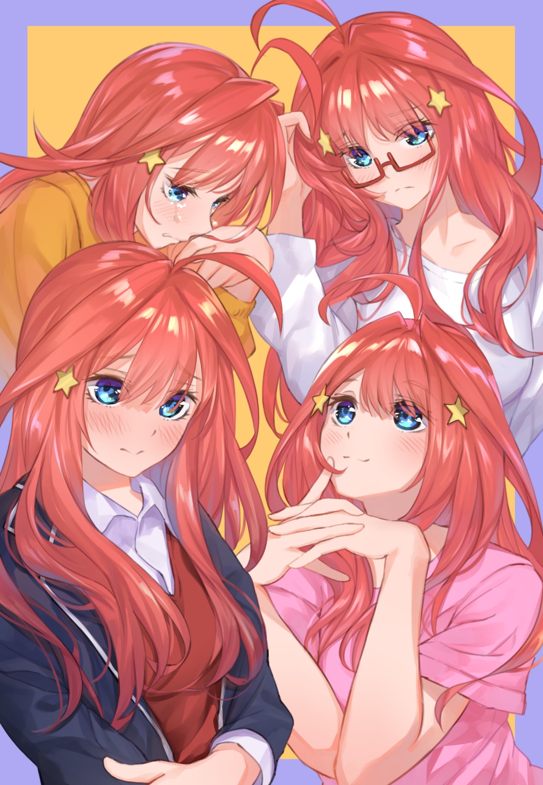 Табунчик - NSFW, Аниме, Anime Art, Gotoubun No Hanayome, Купальник, Нижнее белье, Грудь, Длиннопост