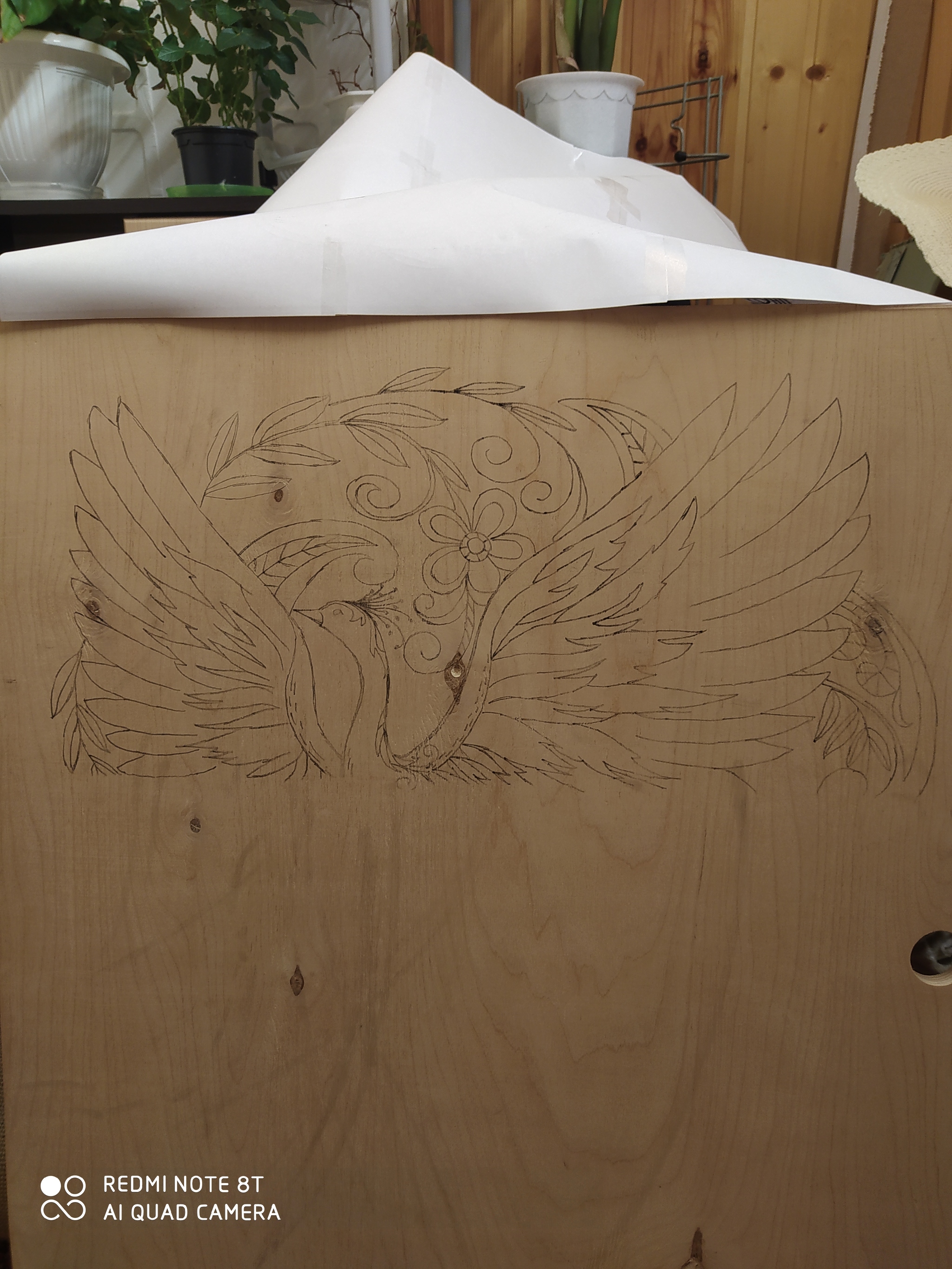 Well, here I am, doing it. Woodburning - My, Needlework, Longpost, Needlework with process, Pyrography, Firebird