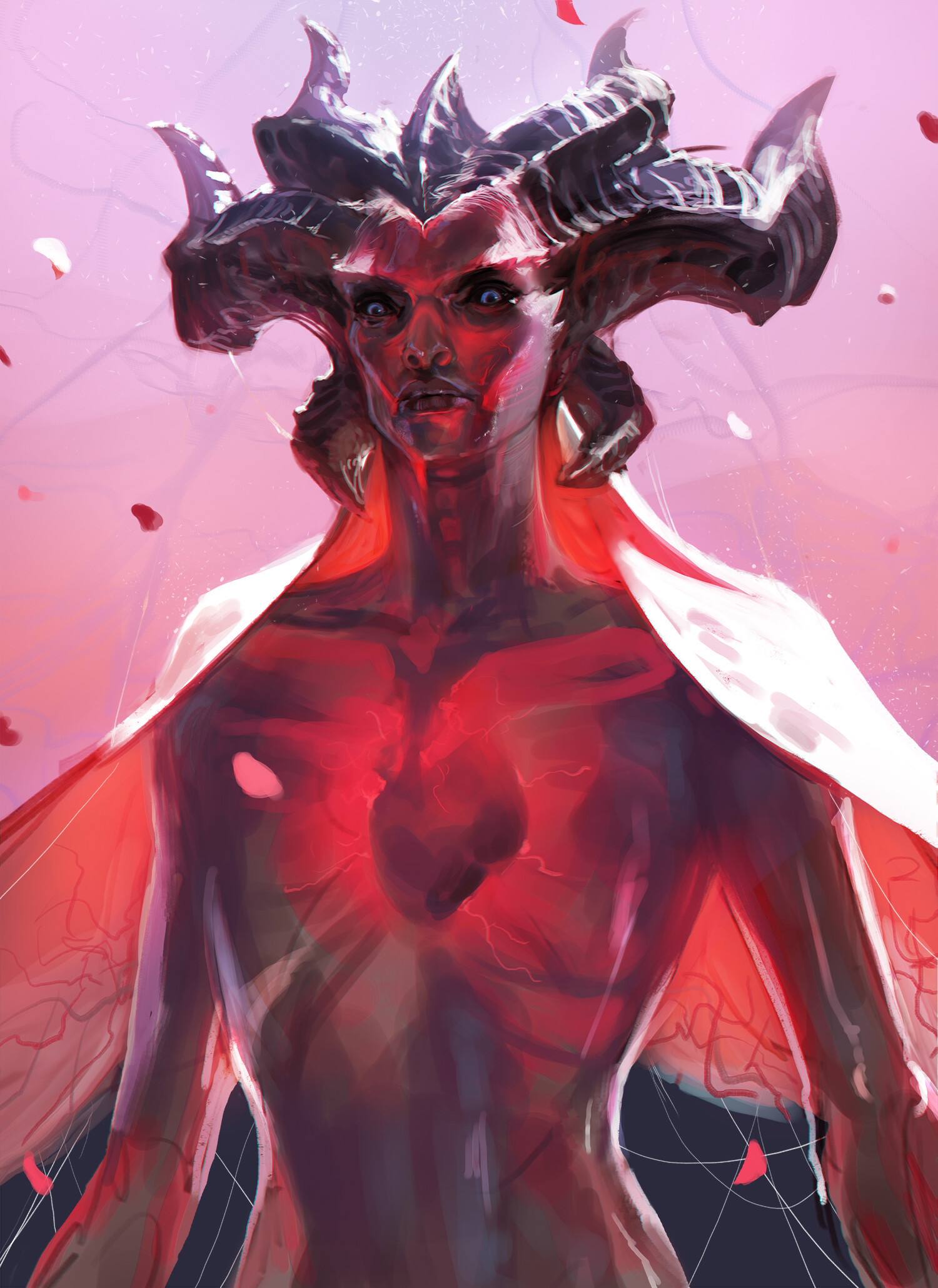 Blessed Mother - Art, Diablo, Demon, Blizzard, Diablo IV, Horns, Longpost, Lilith