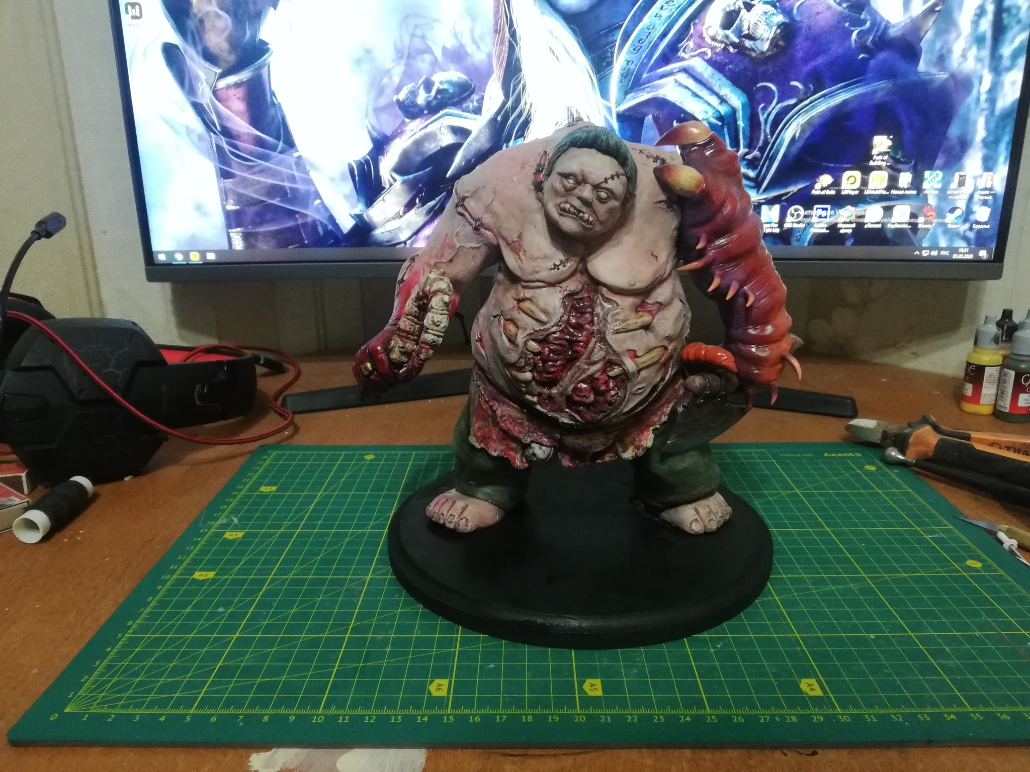 My pudge is ready! - My, Dota 2, Dota, Polymer clay