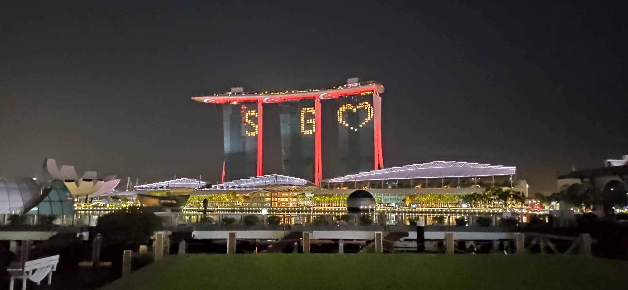 Evening Singapore during the epidemic - My, Singapore, The photo, Photo on sneaker, Night city, Longpost